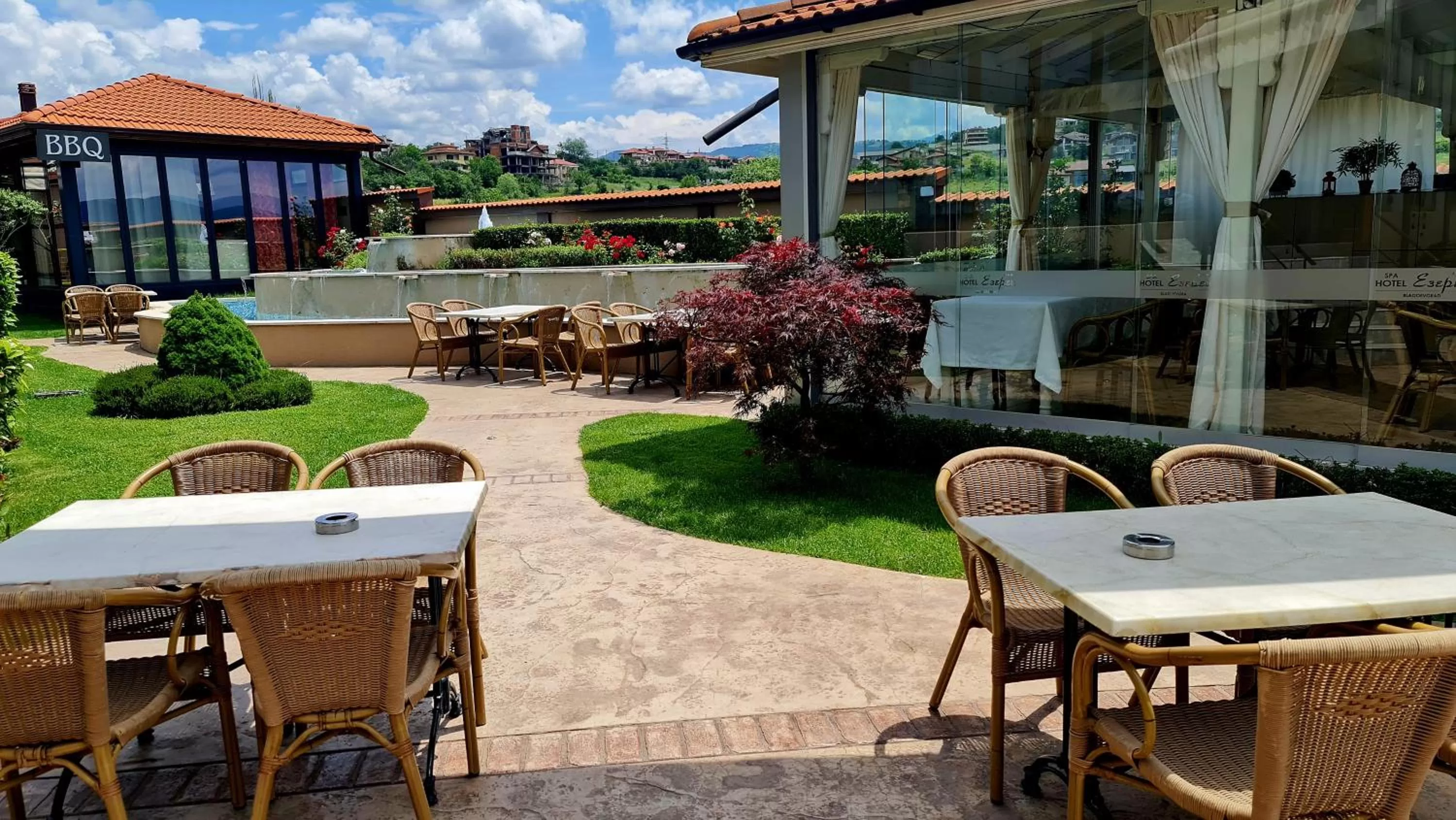 Garden in Spa Hotel Ezeretz Blagoevgrad