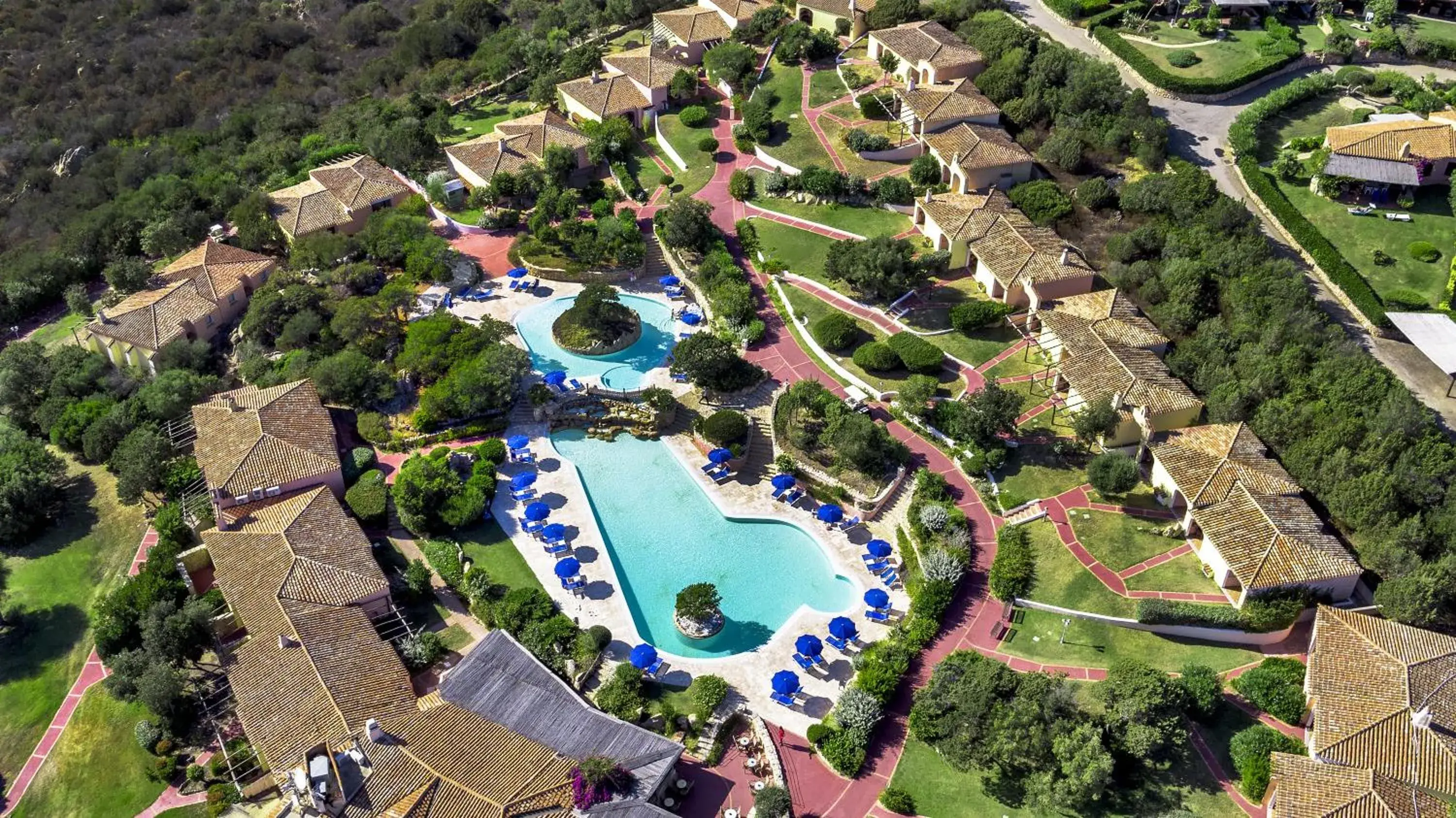 Spring, Bird's-eye View in Colonna Hotel Country & Sporting