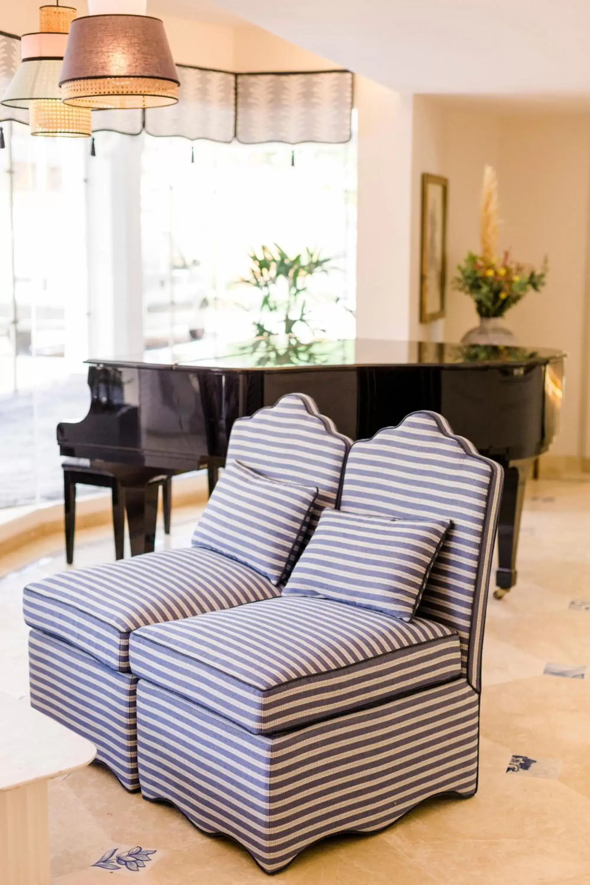 Decorative detail, Seating Area in The Albatroz Hotel