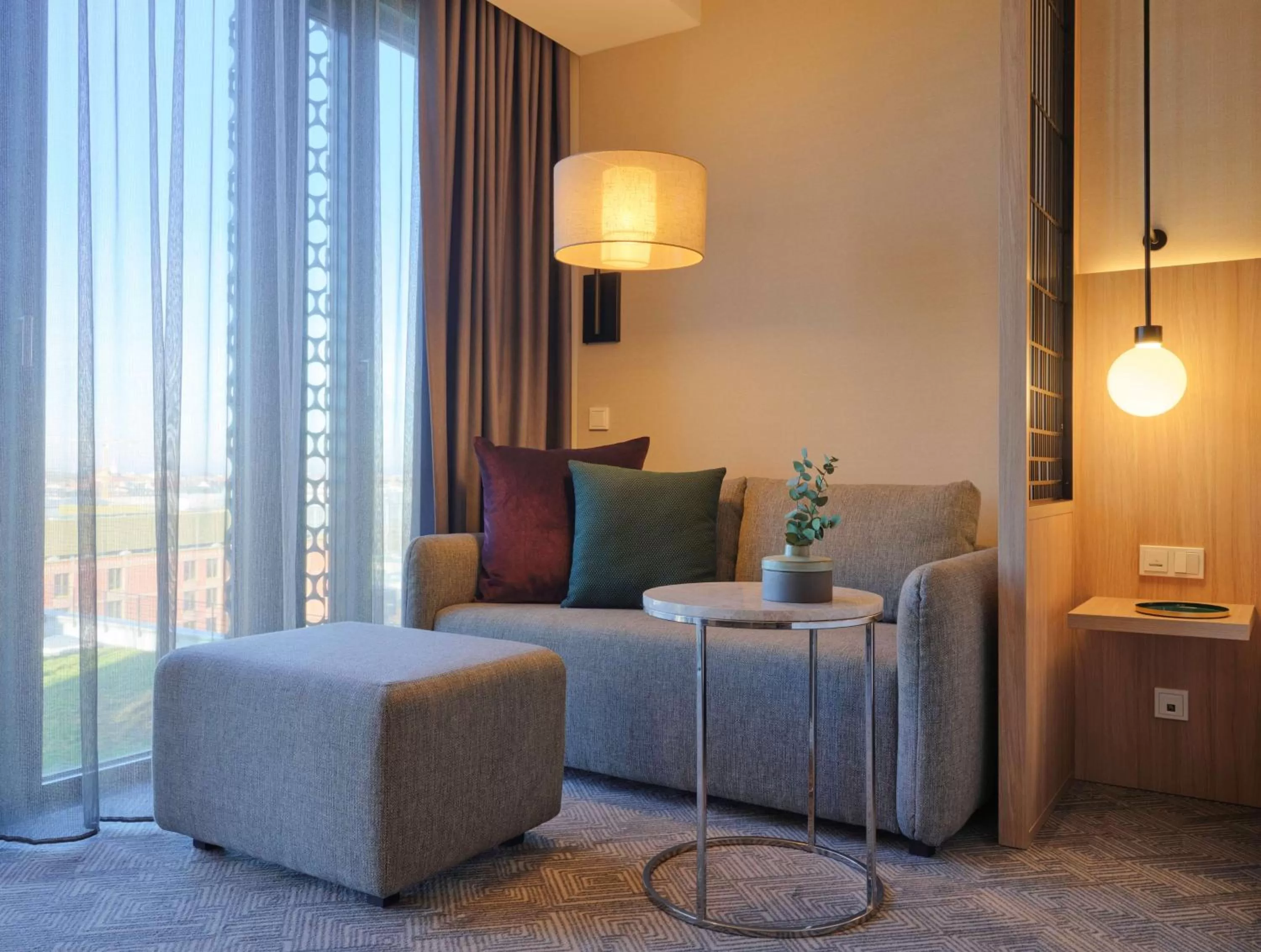 Living room in Adina Apartment Hotel Munich