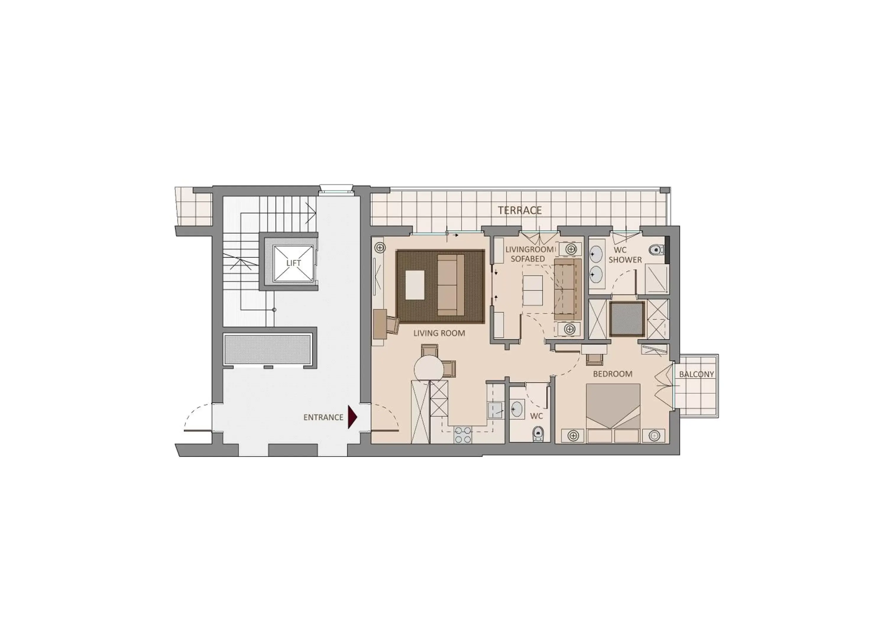 Other, Floor Plan in Delta Resort Apartments