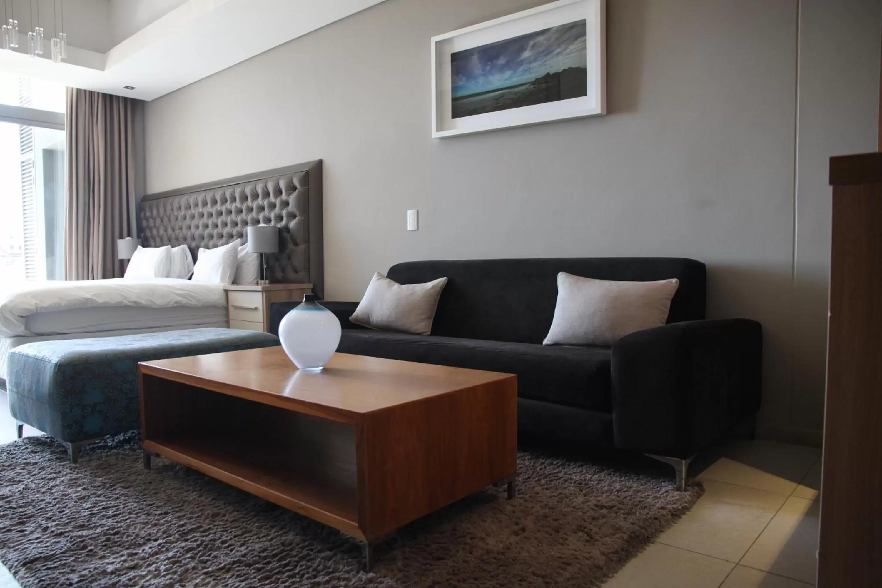 Bedroom, Seating Area in The Residences at Crystal Towers