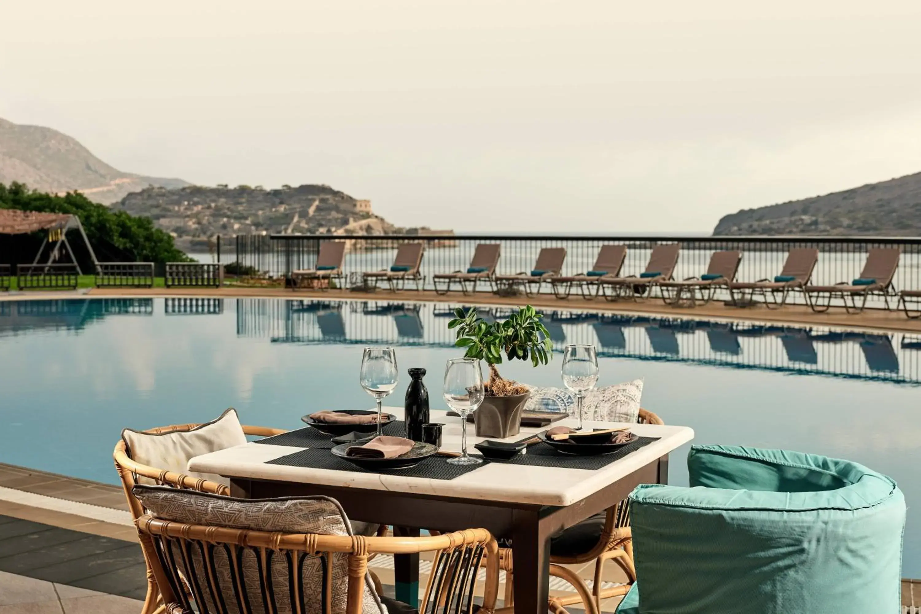 Restaurant/places to eat, Swimming Pool in Domes of Elounda, Autograph Collection