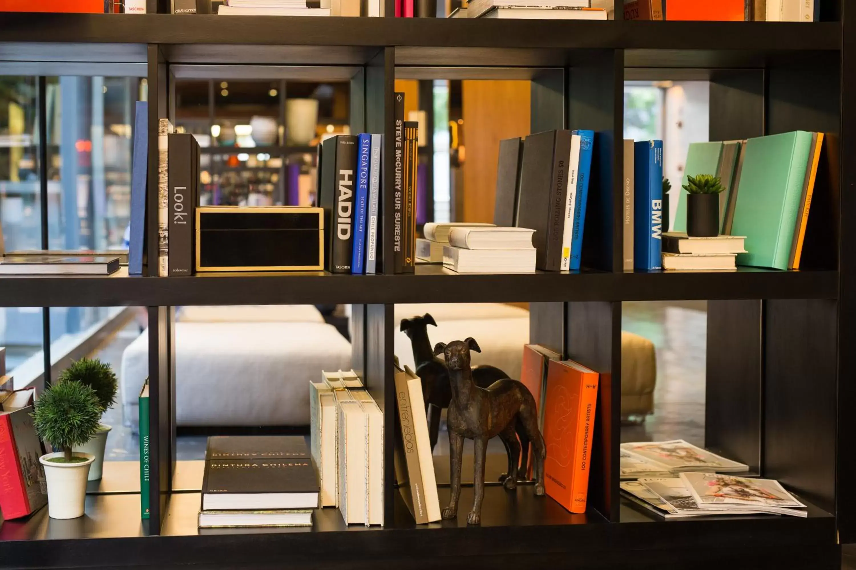 Library in Solace Hotel Santiago