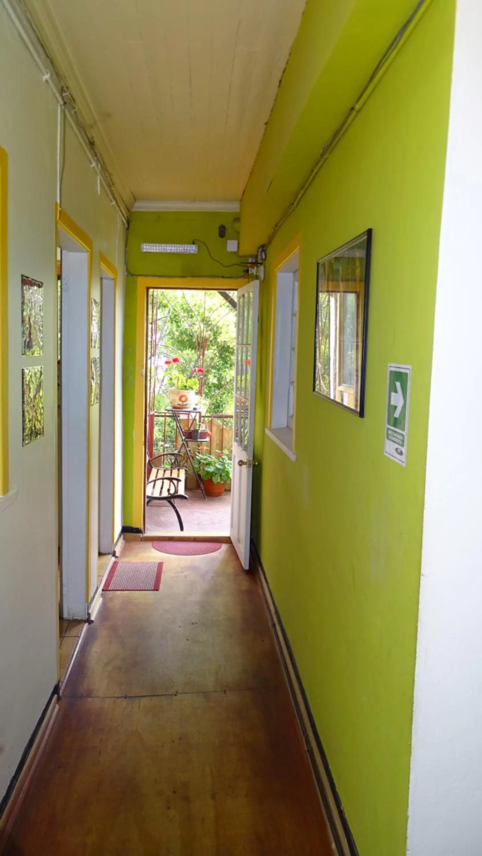 Garden view in Hostal Destino Bellavista