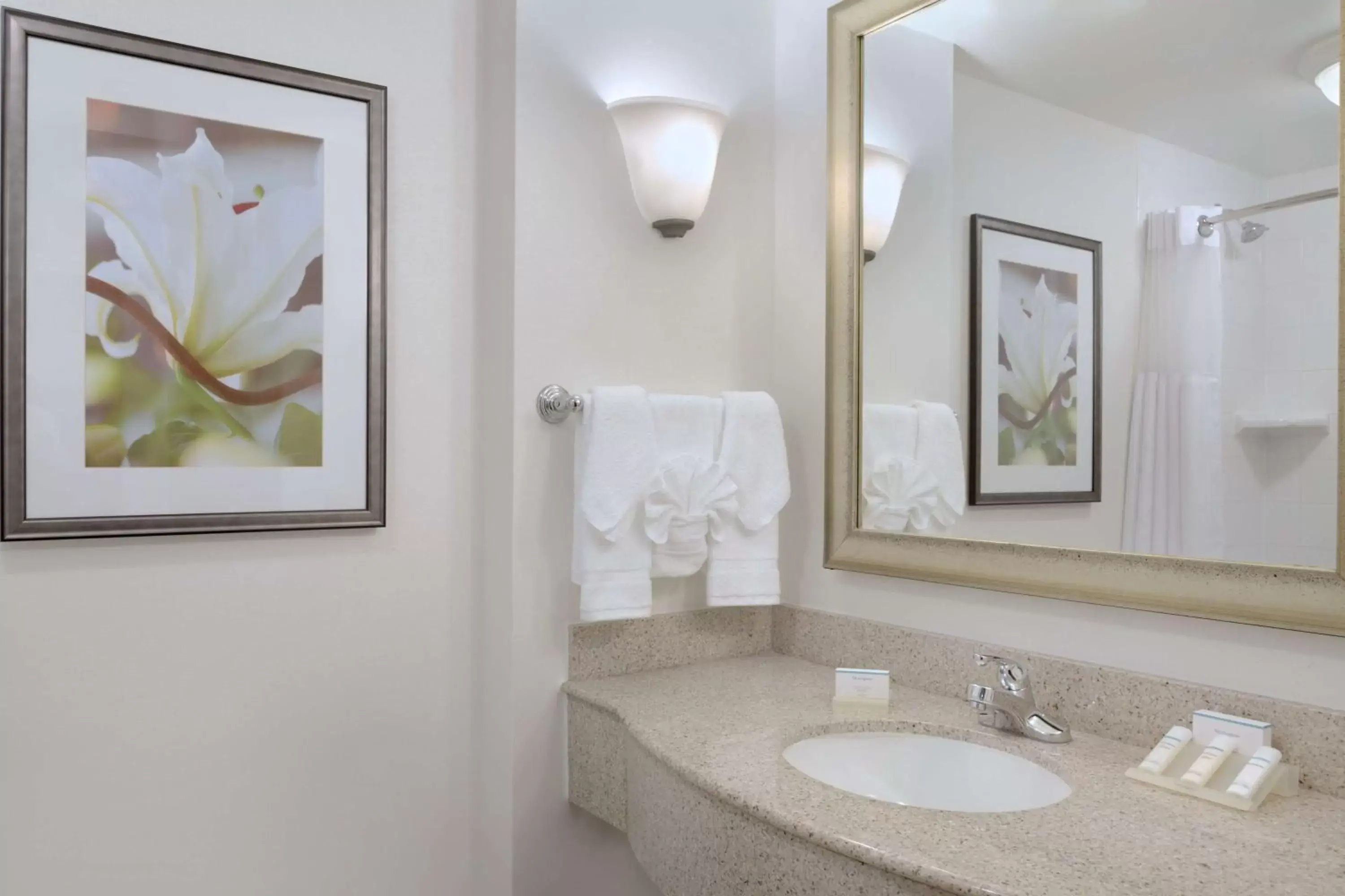 Bathroom in Hilton Garden Inn Worcester Bathroom in Hilton Garden Inn Worcester