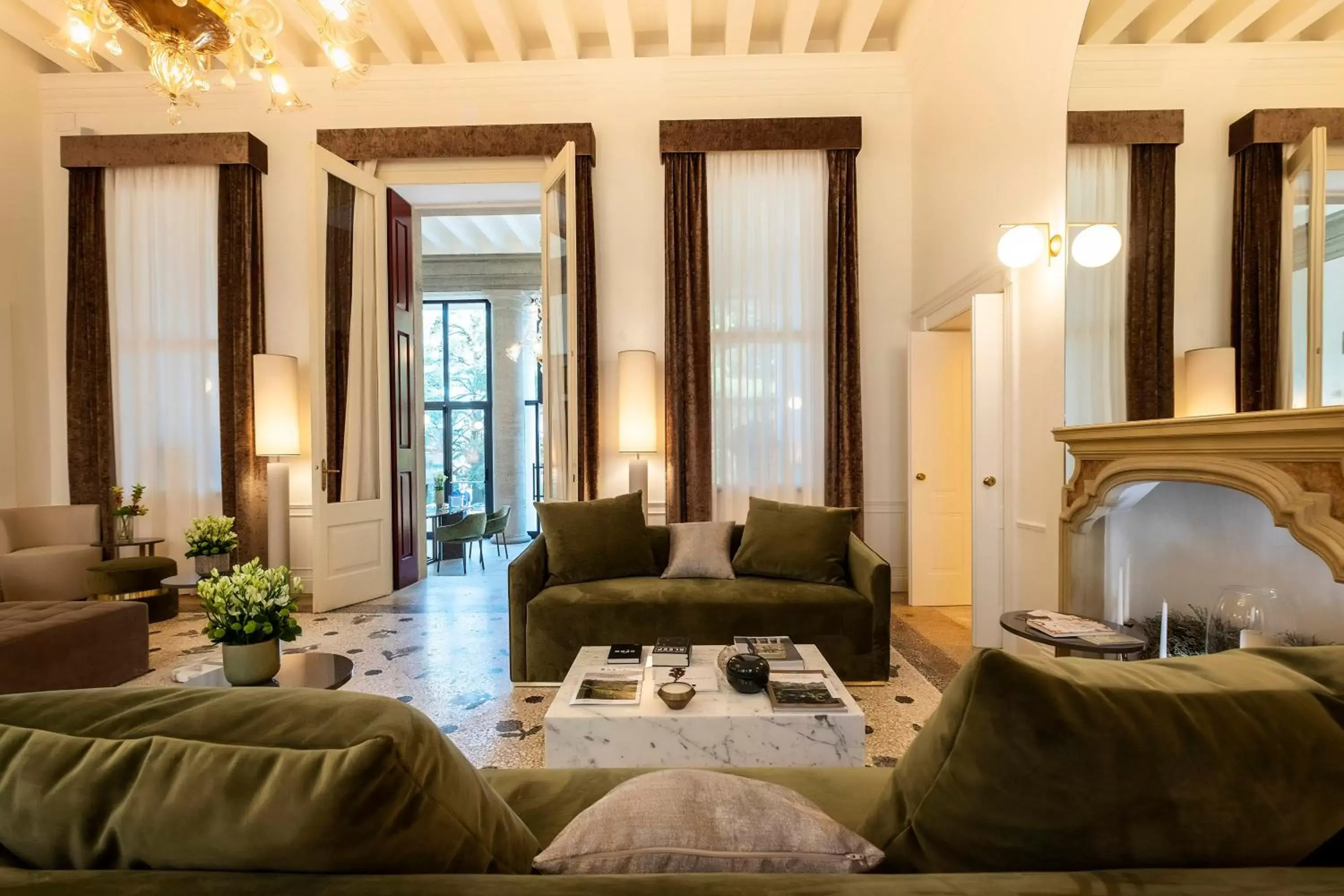 Living room, Seating Area in Hotel Villa Soligo - Small Luxury Hotels of the World