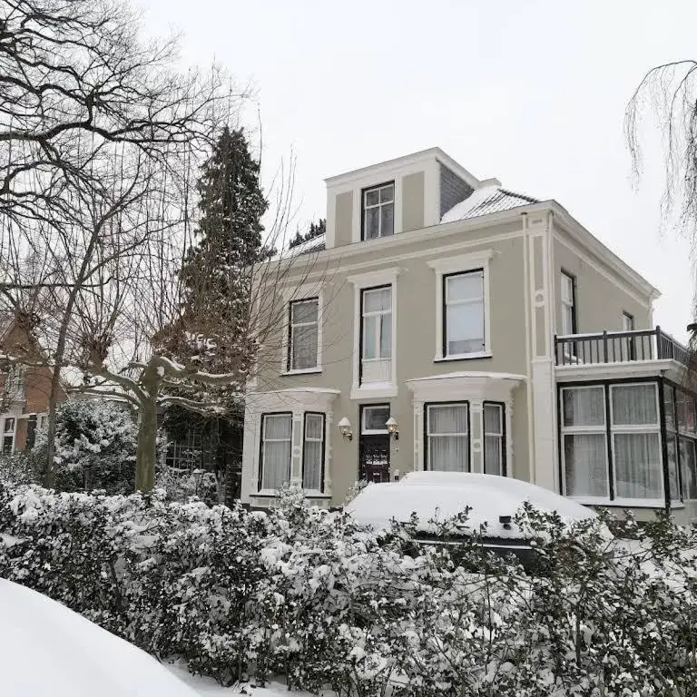 Property building, Winter in Villa Dalenstein