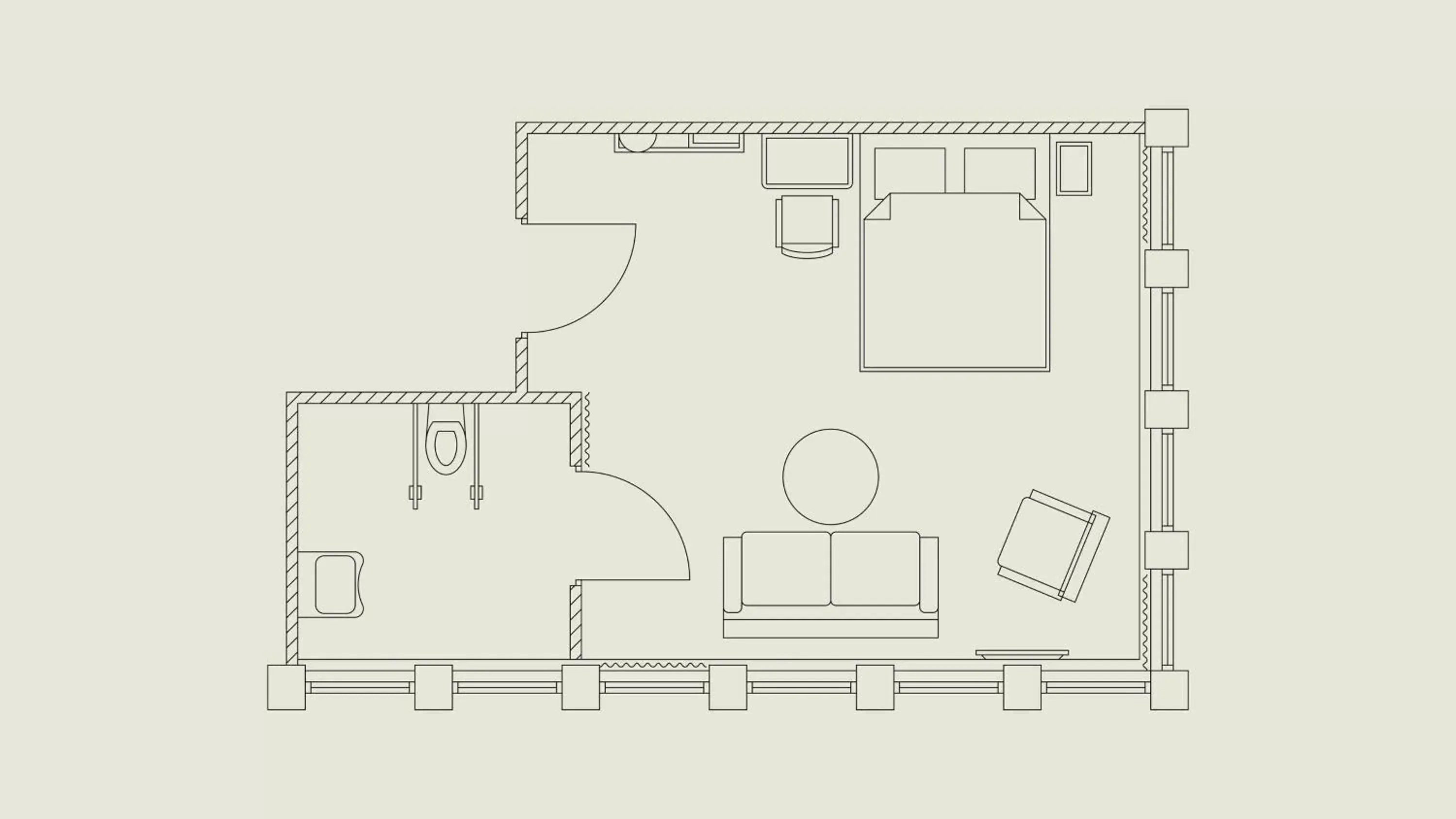 Shower, Floor Plan in Best Western and hotel