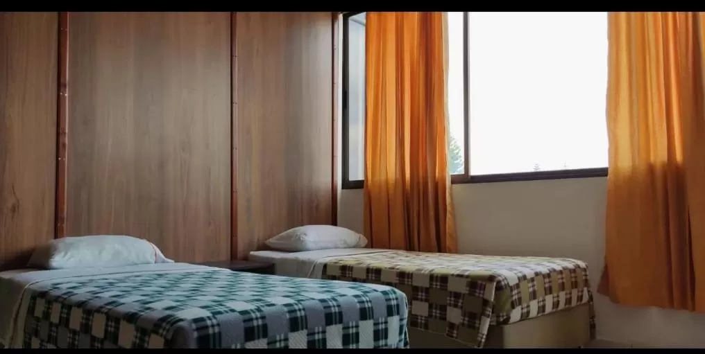 Bed in Hotel Mónaco de Fusa