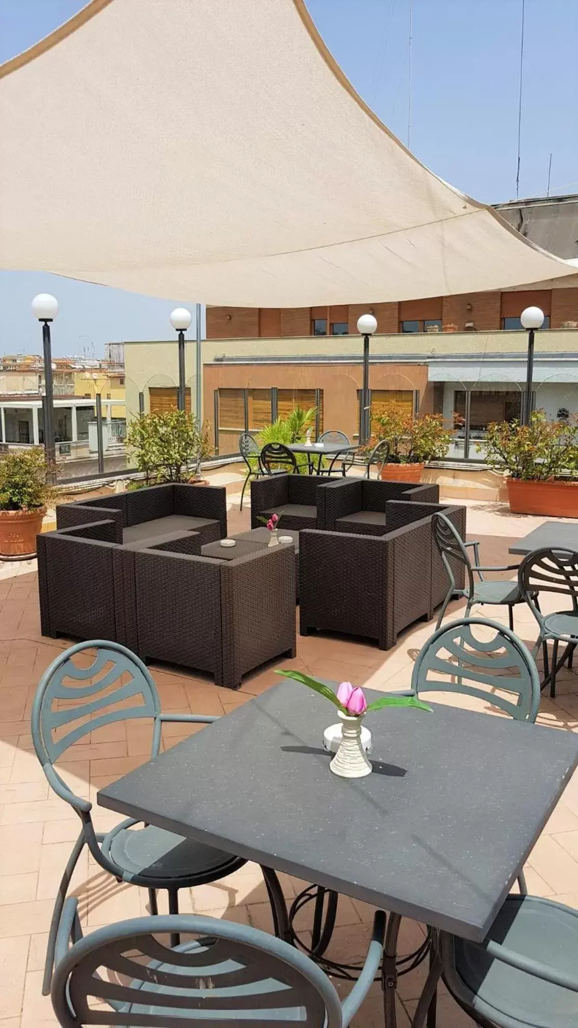 Balcony/Terrace, Restaurant/Places to Eat in Tmark Hotel Vaticano