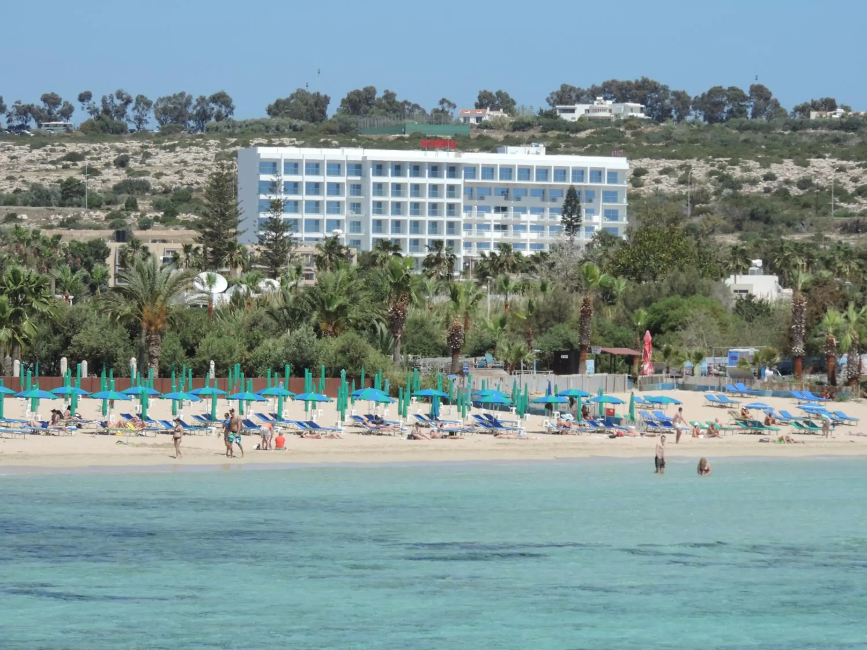 Bird's eye view, Beach in Corfu Hotel