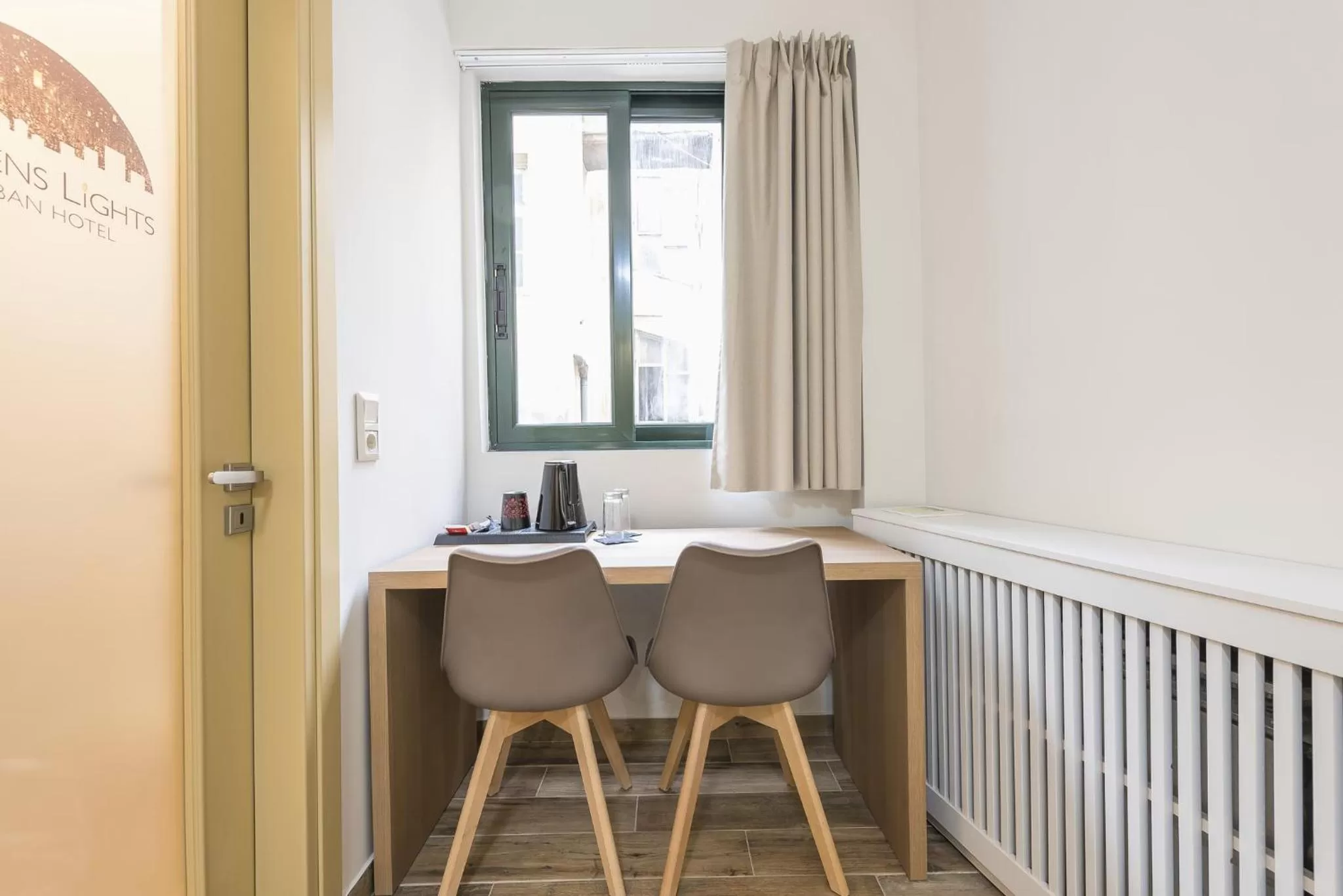 Seating area in Athens Lights