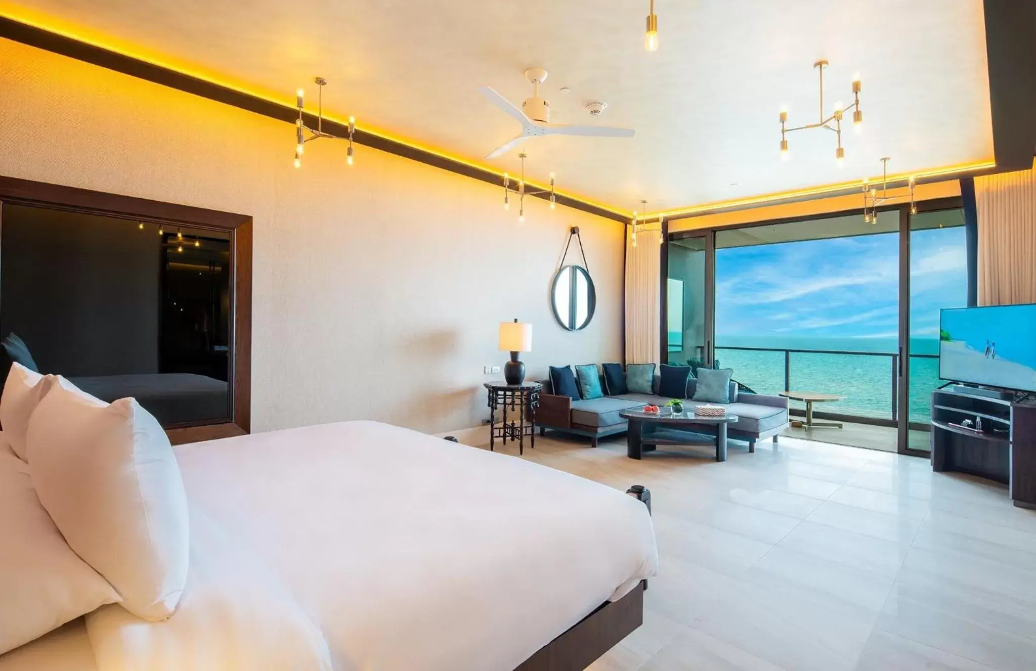 Bed in Baba Beach Club Hua Hin Luxury Pool Villa by Sri panwa