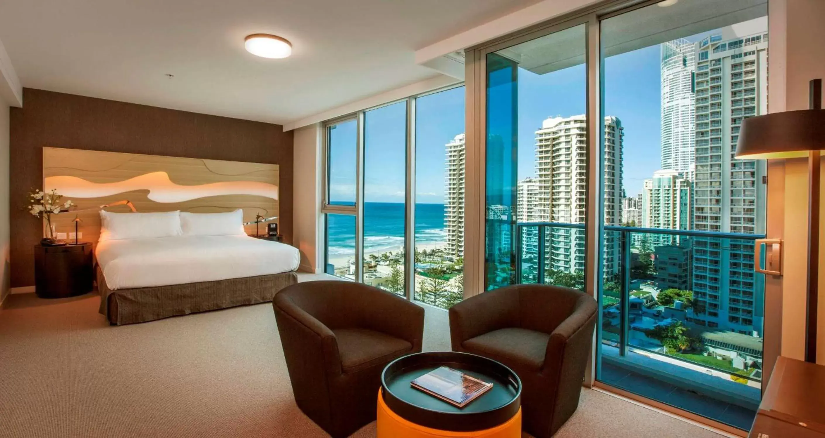 Bed in Hilton Surfers Paradise Hotel & Residences