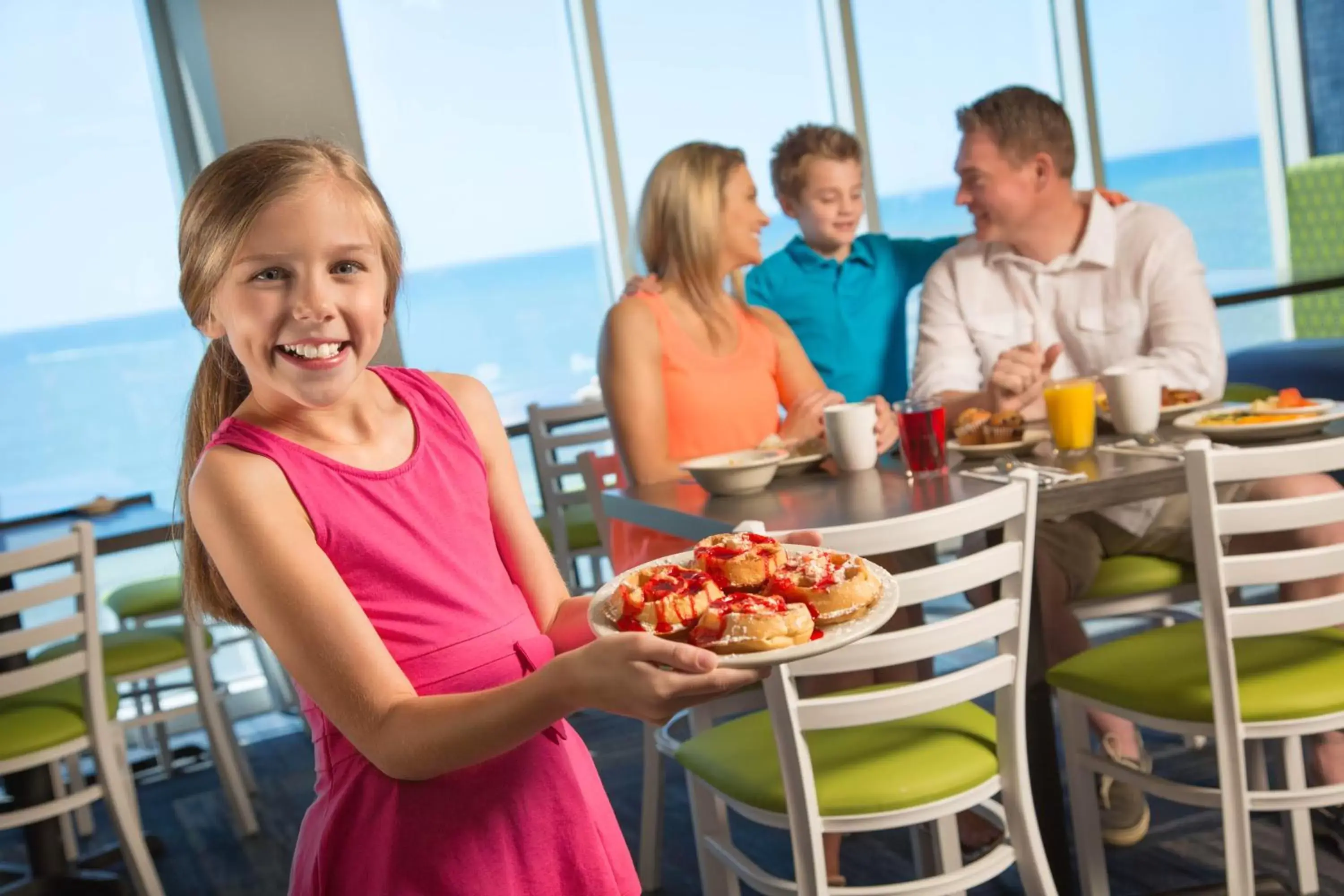 Buffet breakfast in Captain's Quarters Resort