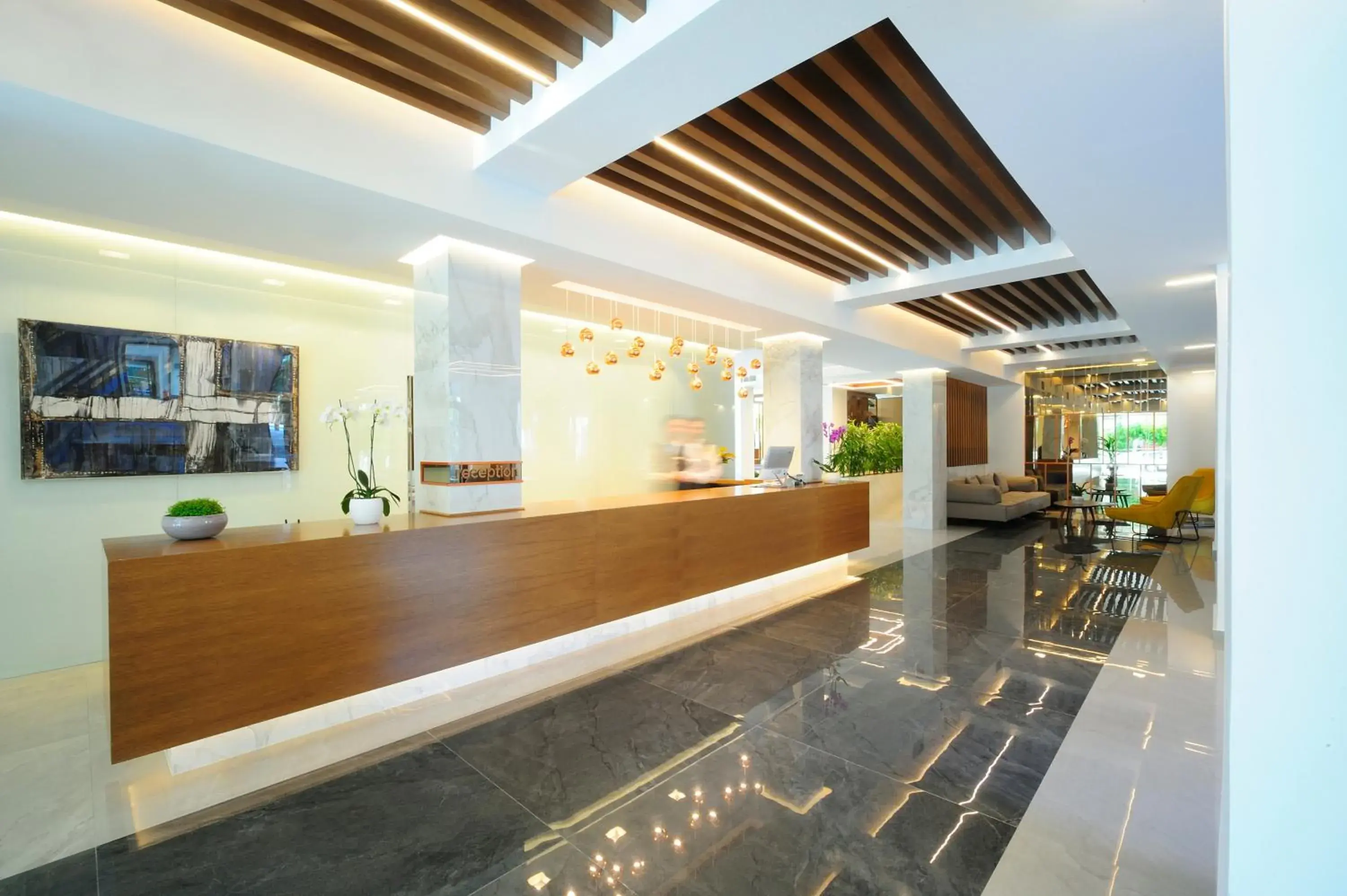 Lobby or reception in Atrium Ambiance Hotel