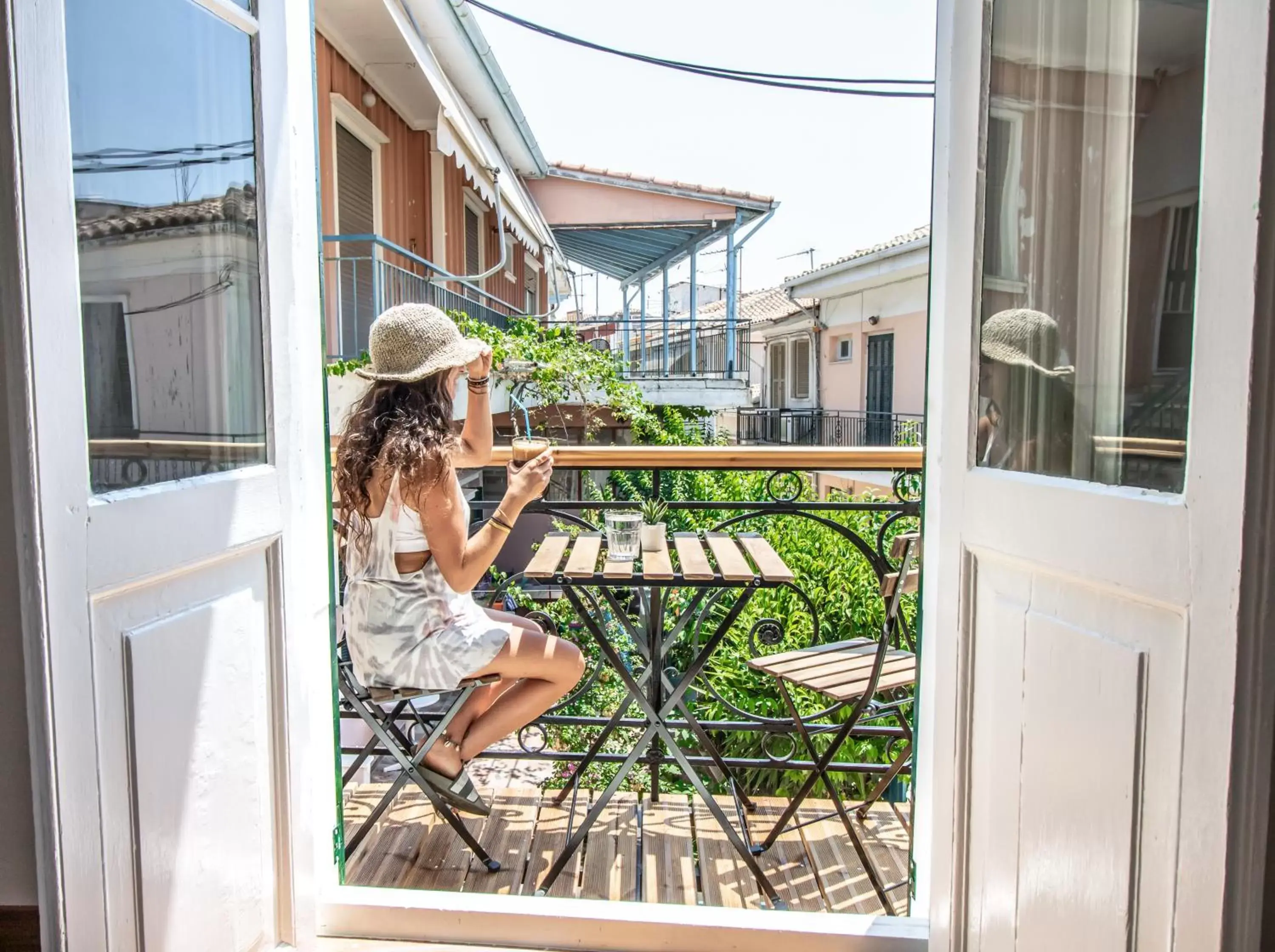 Balcony/Terrace in Levkosh Apartments at Lefkada's Heart