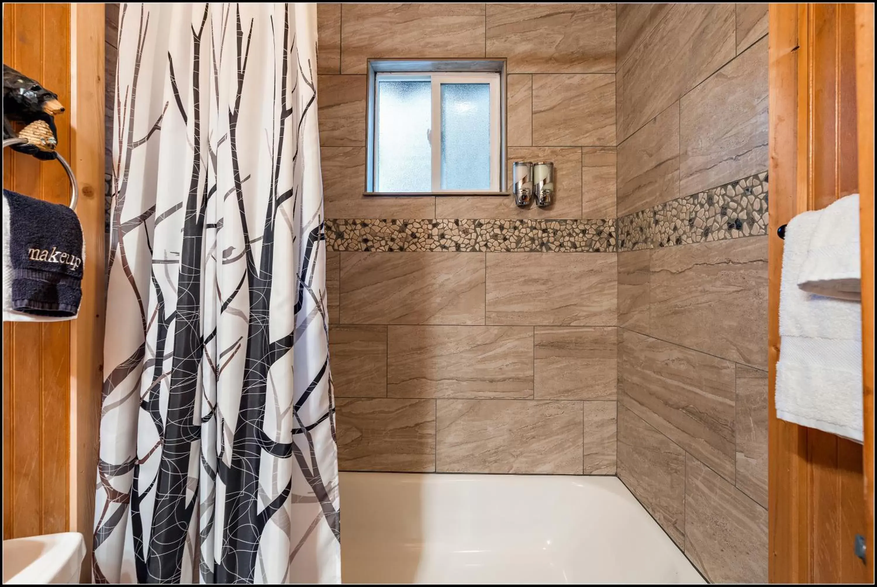 Shower, Bathroom in Brundage Bungalows