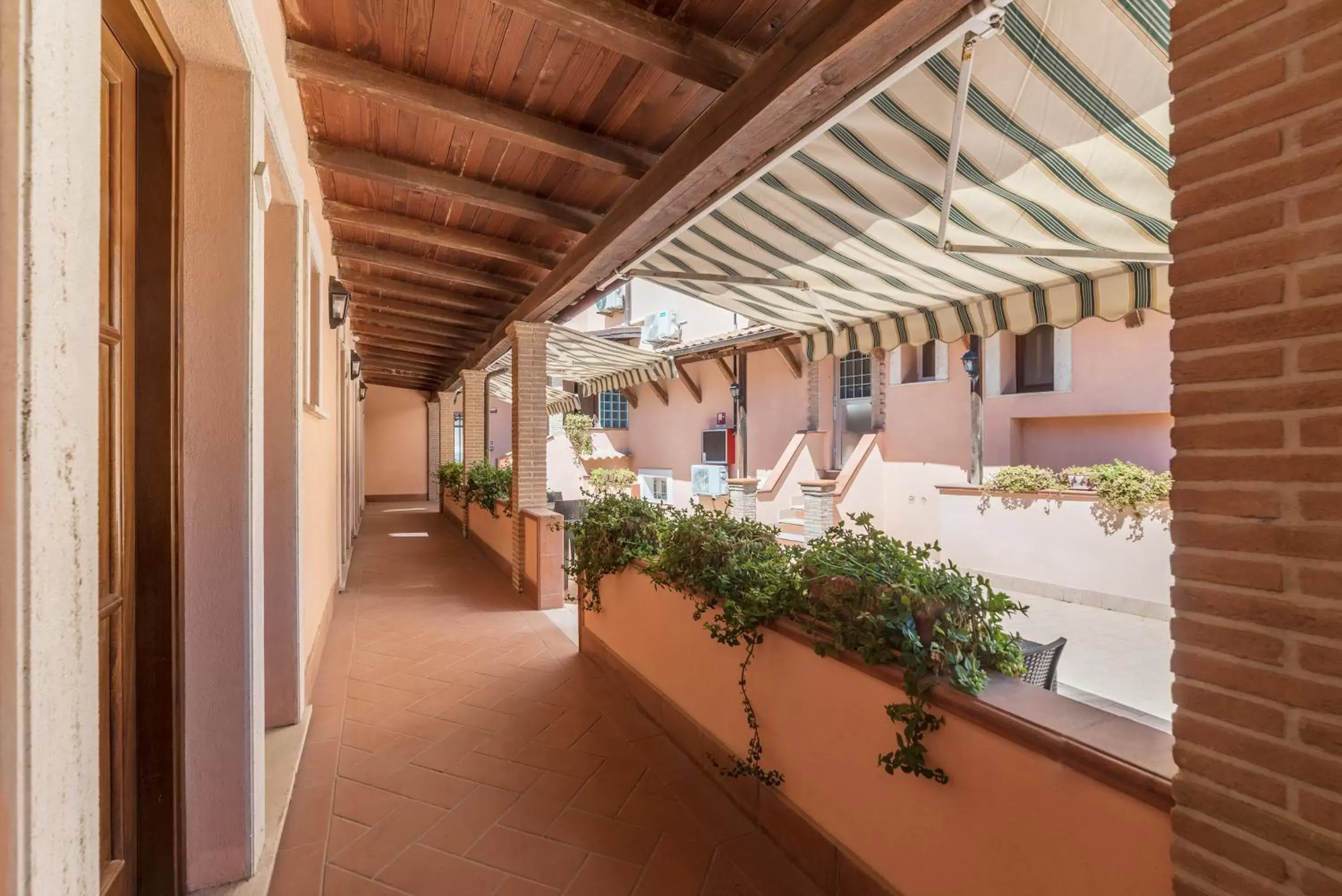 Patio, Balcony/Terrace in Hotel Riviera Fiumicino