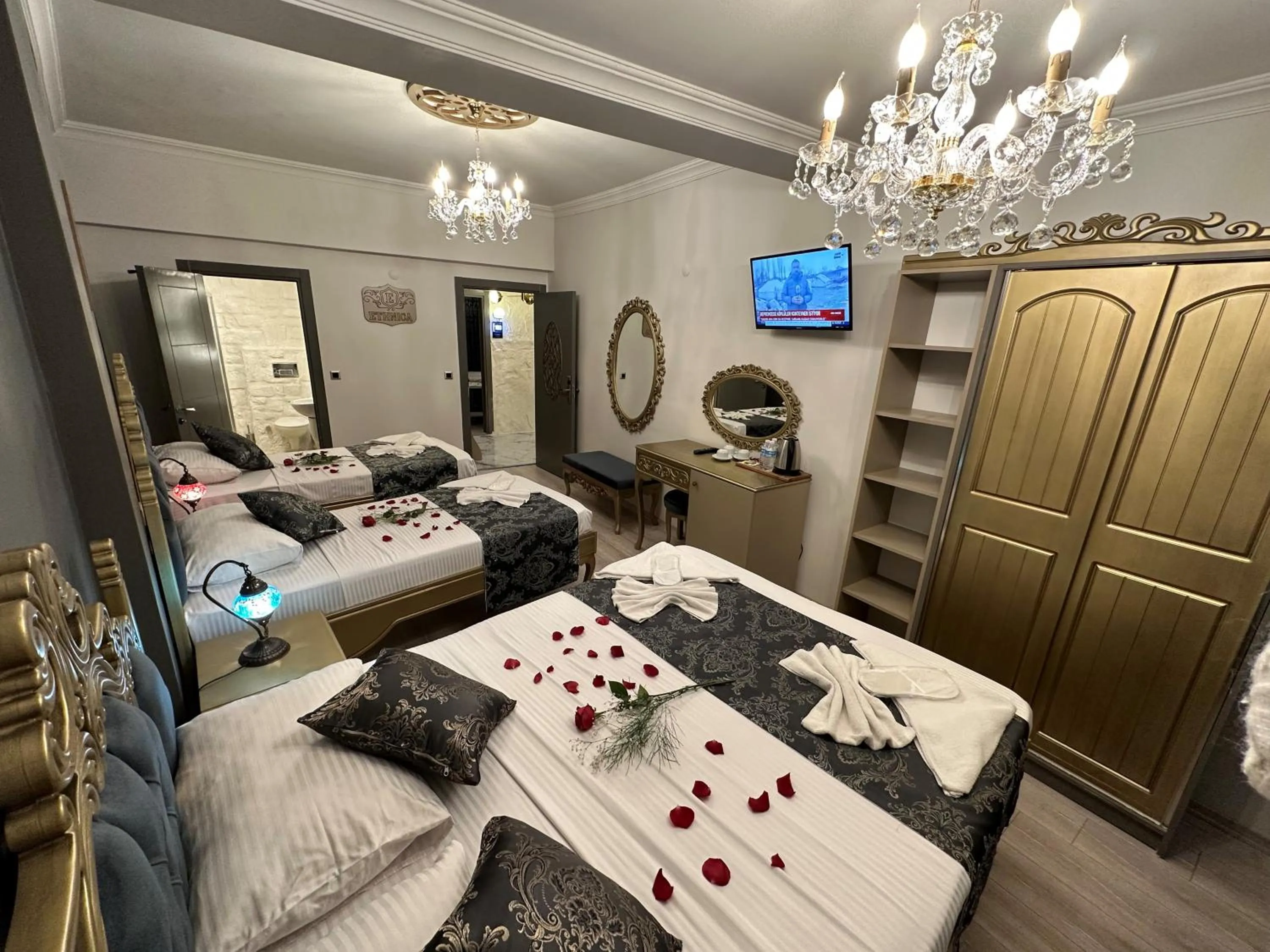 Bed in Ethnica Suites