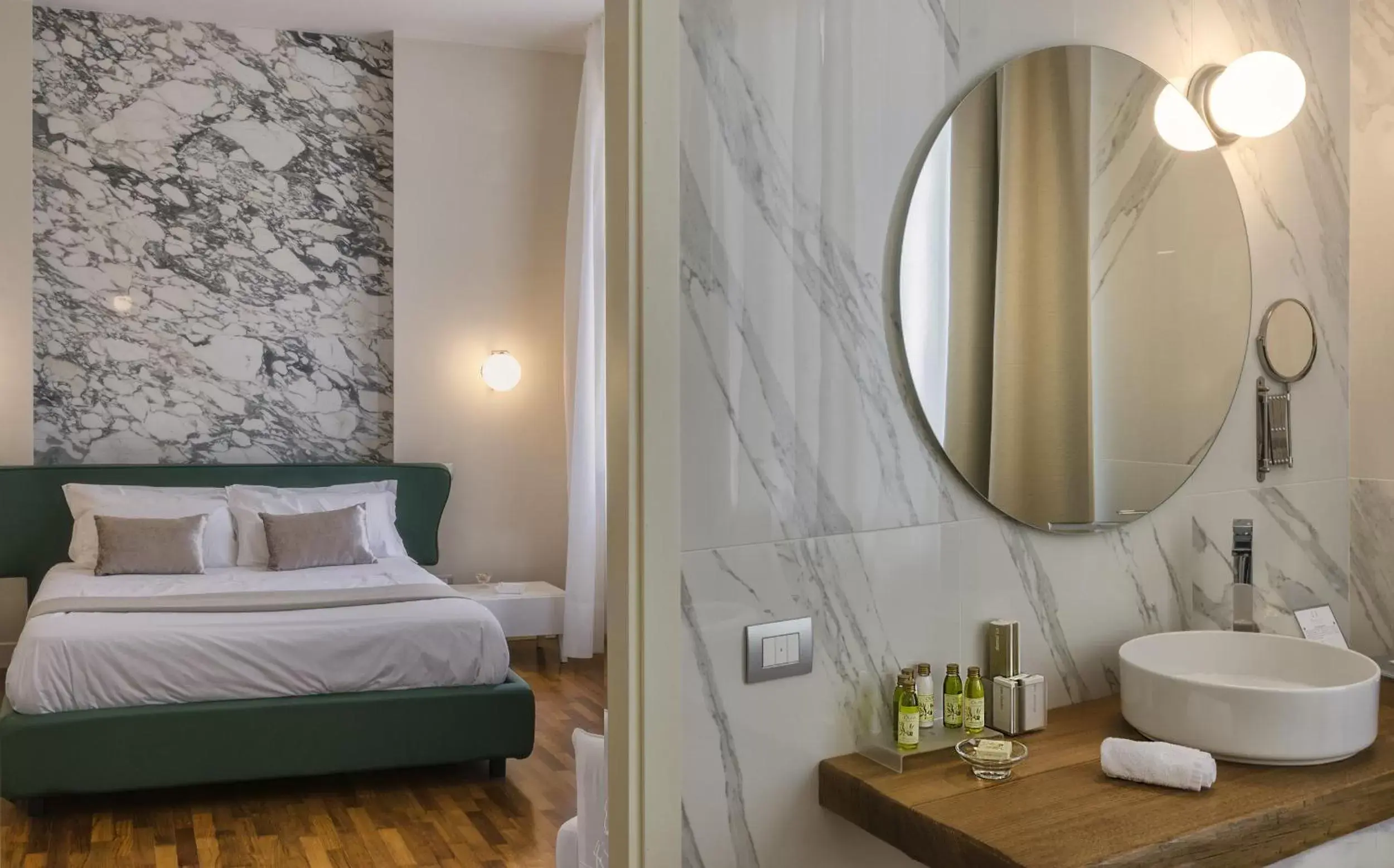 Bed, Bathroom in Palazzo Cini Luxury Rooms in Pisa