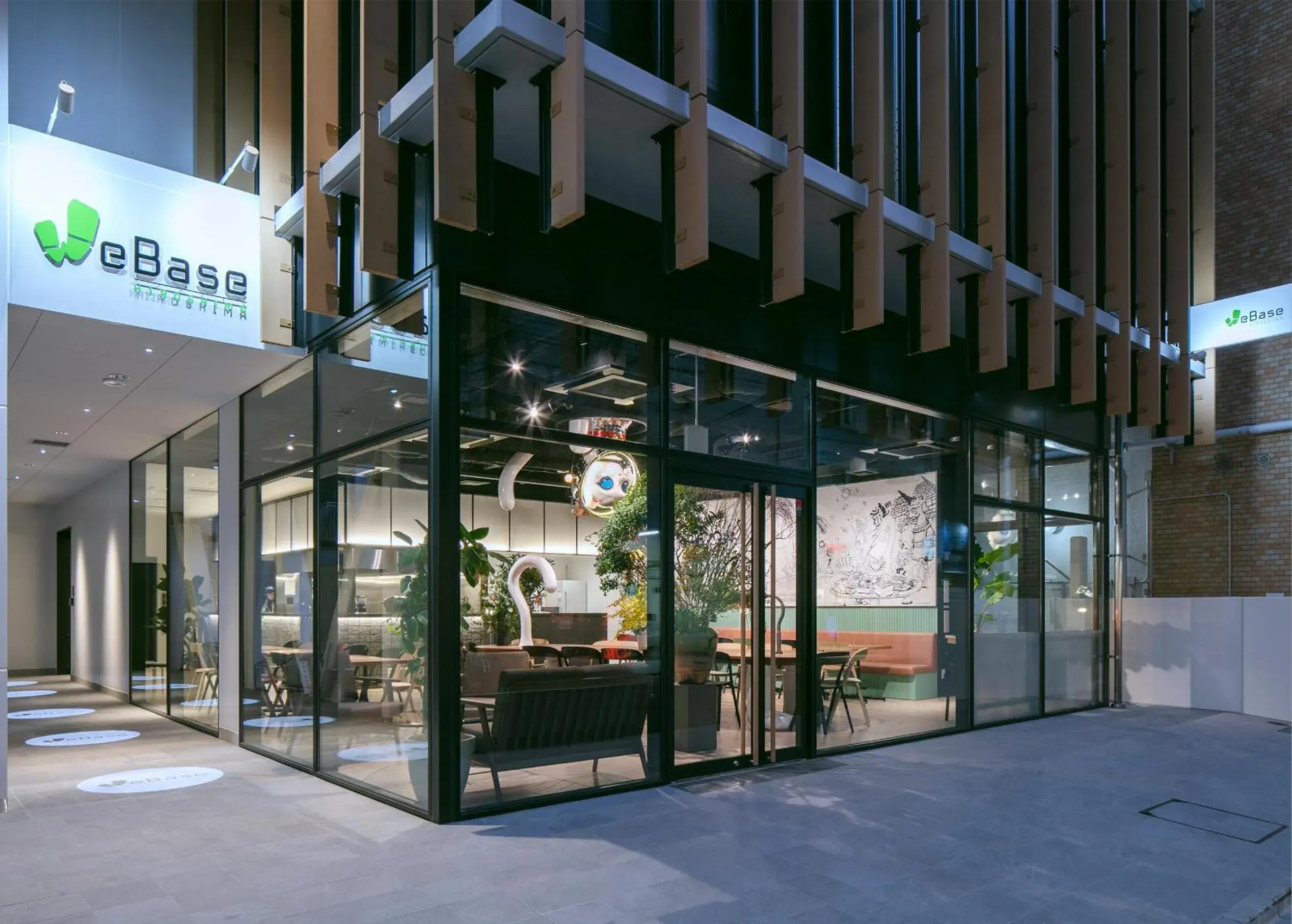 Facade/entrance in WeBase Hiroshima