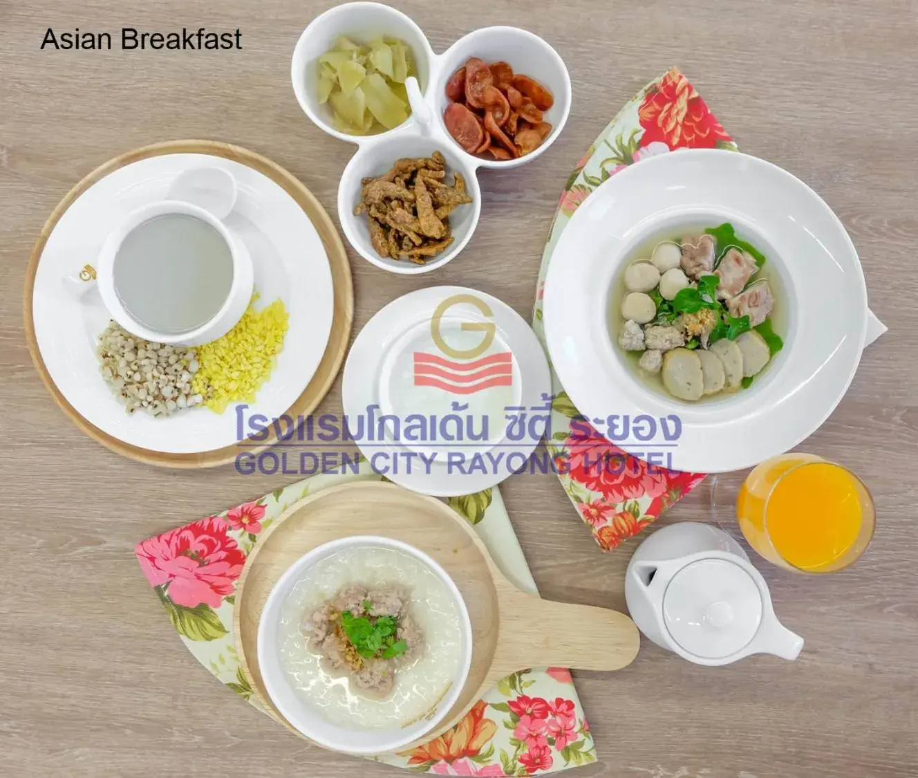 Breakfast in Golden City Rayong Hotel Breakfast in Golden City Rayong Hotel