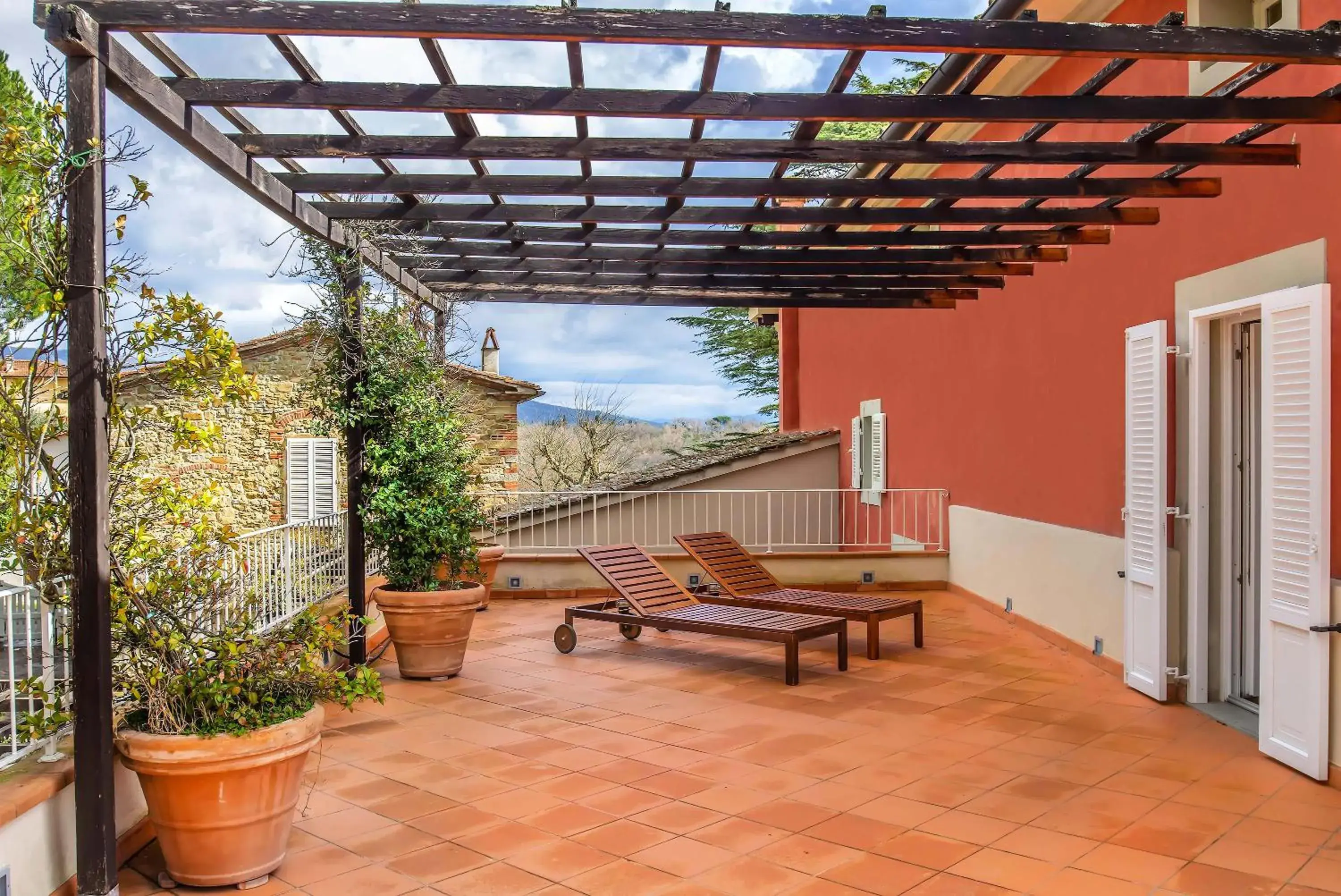 Balcony/Terrace in Villa Cassia di Baccano