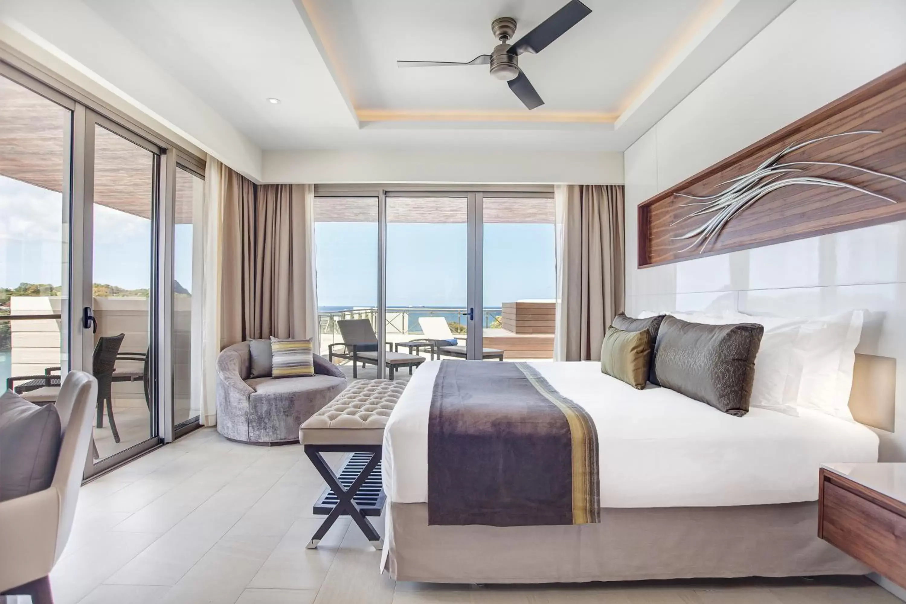 Luxury Penthouse One Bedroom Suite Ocean View Terrace Jacuzzi Diamond Club in Hideaway at Royalton Negril, An Autograph Collection All-Inclusive Resort - Adults Only