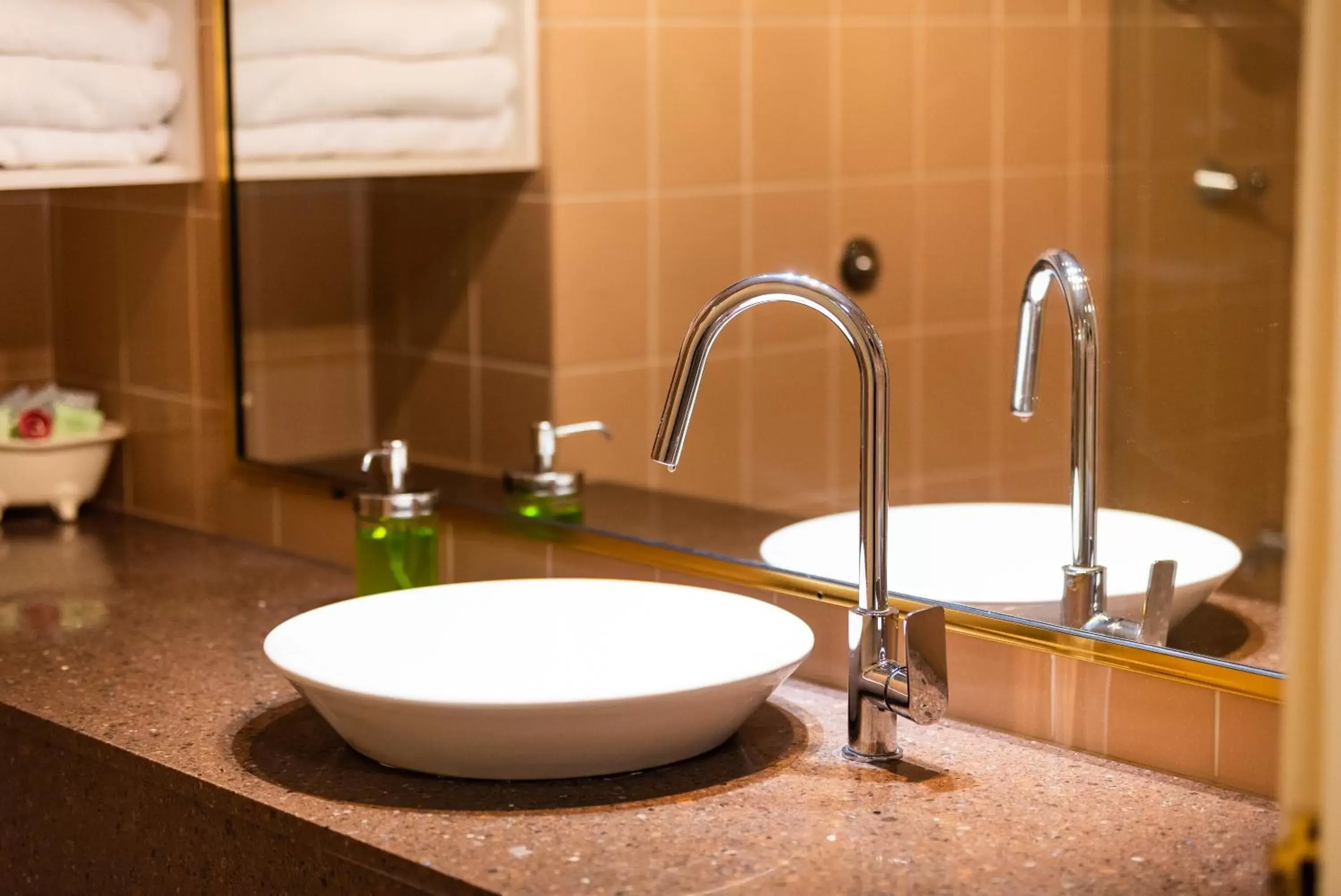 Bathroom in Golden Age Motor Inn