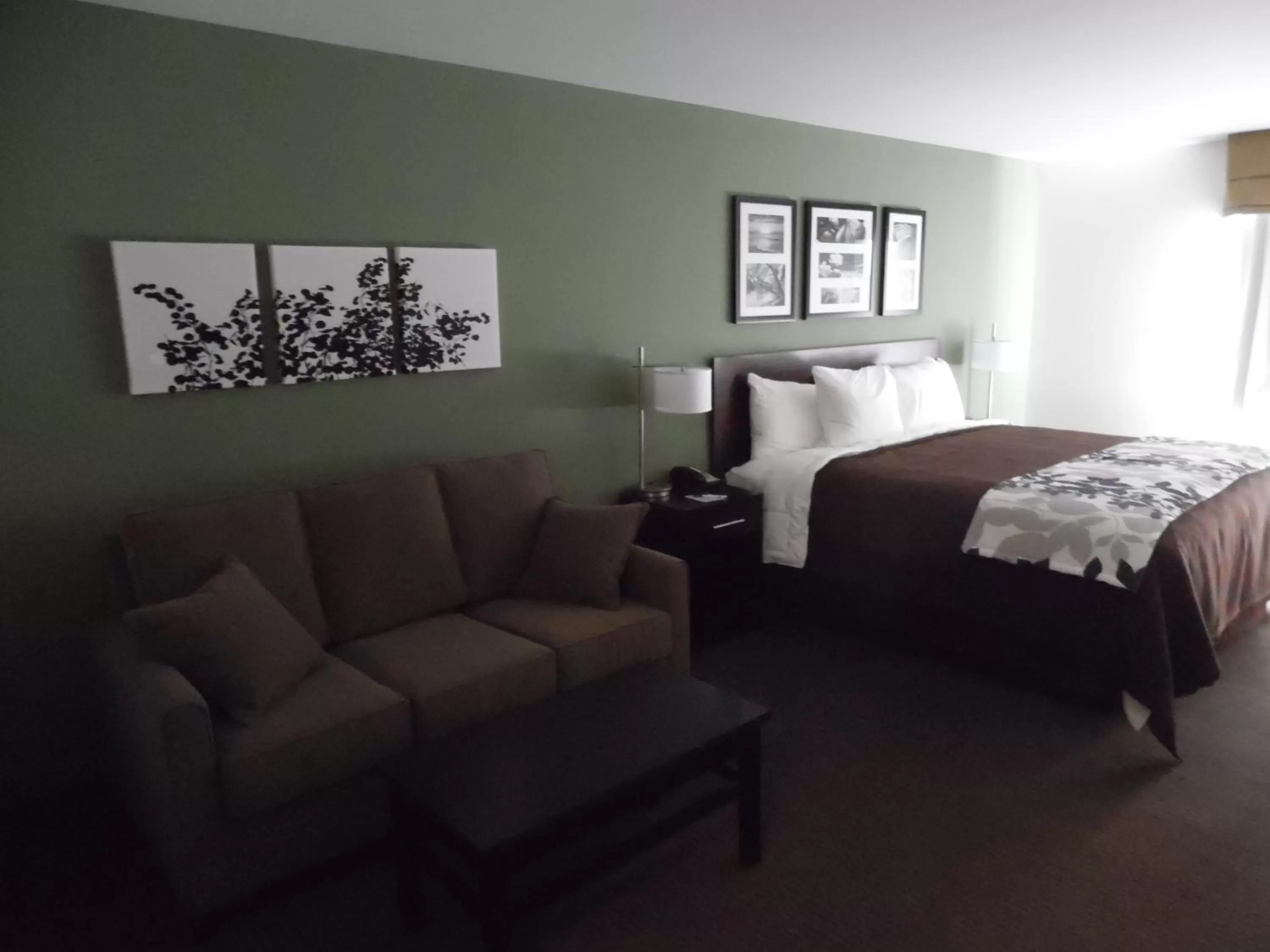 Property building, Bed in Sleep Inn & Suites Syracuse Airport