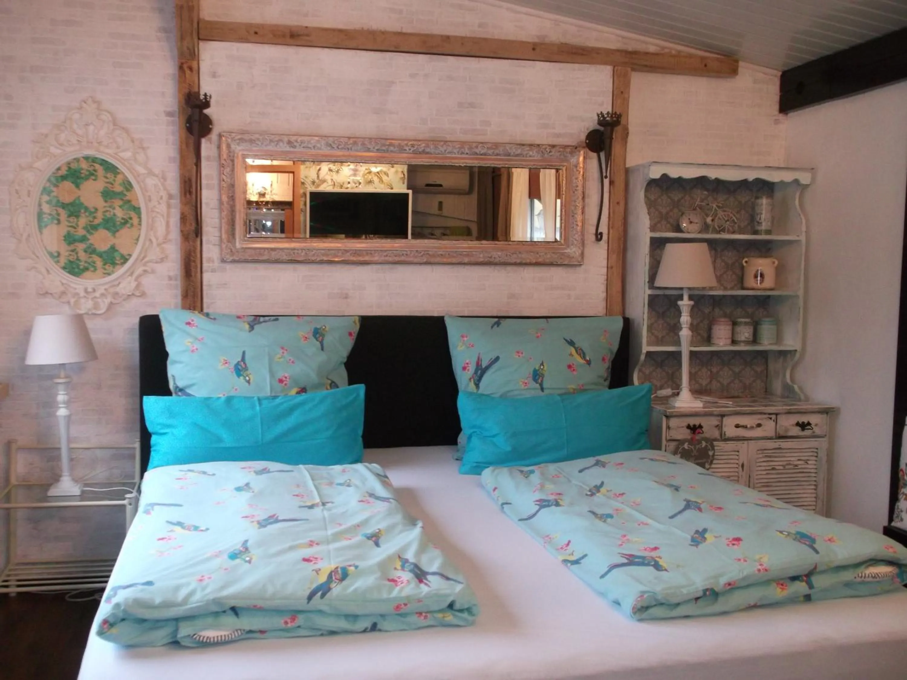 Photo of the whole room, Bed in Gästehaus Gebauer