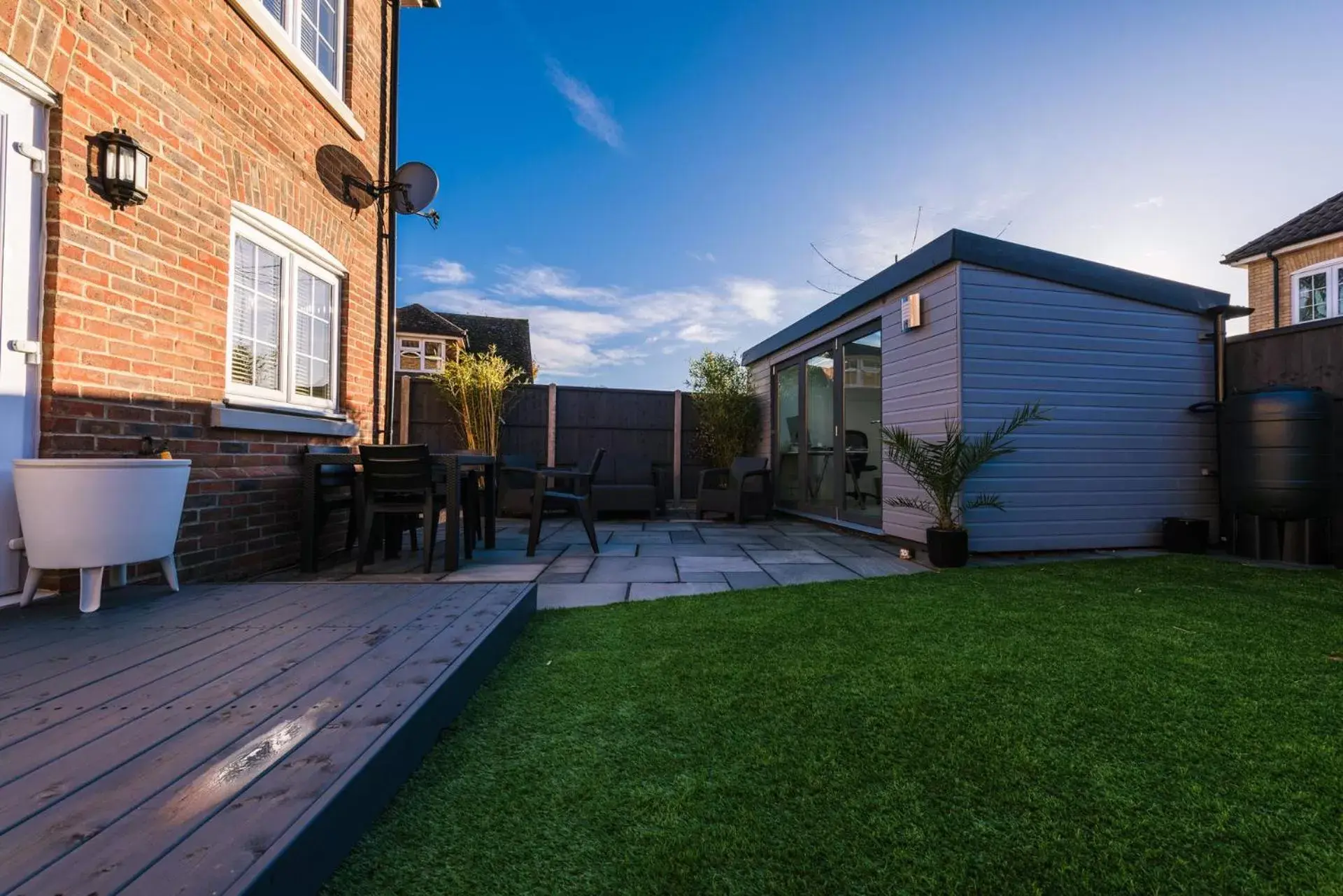 Patio, Property Building in Riverside Cottage, Shefford