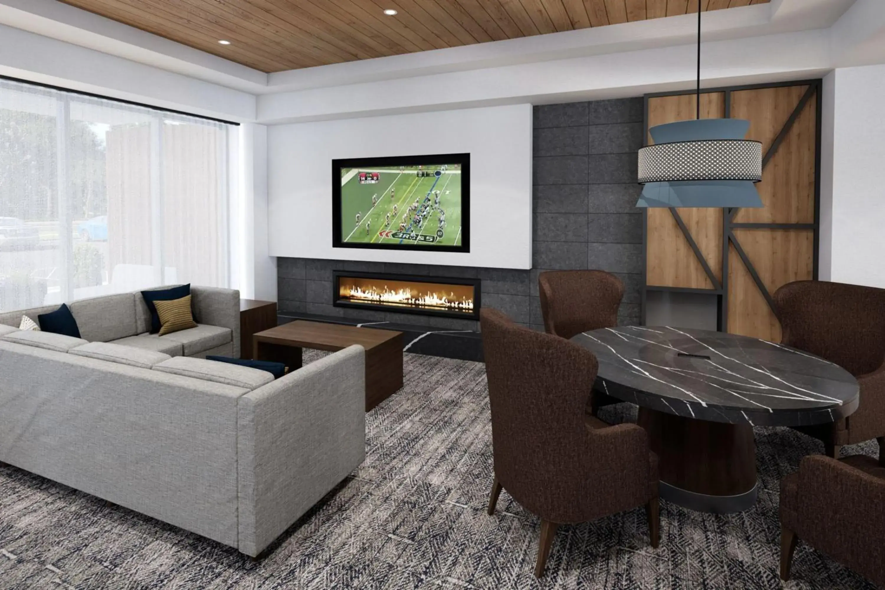 Property building, Seating Area in Staybridge Suites Detroit - Southfield