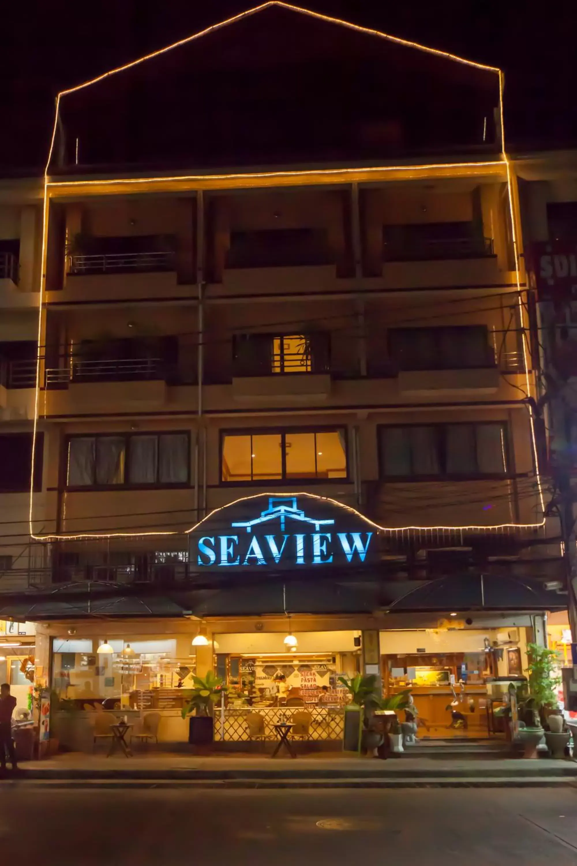 Facade/entrance, Property Building in Seaview Sriracha Hotel