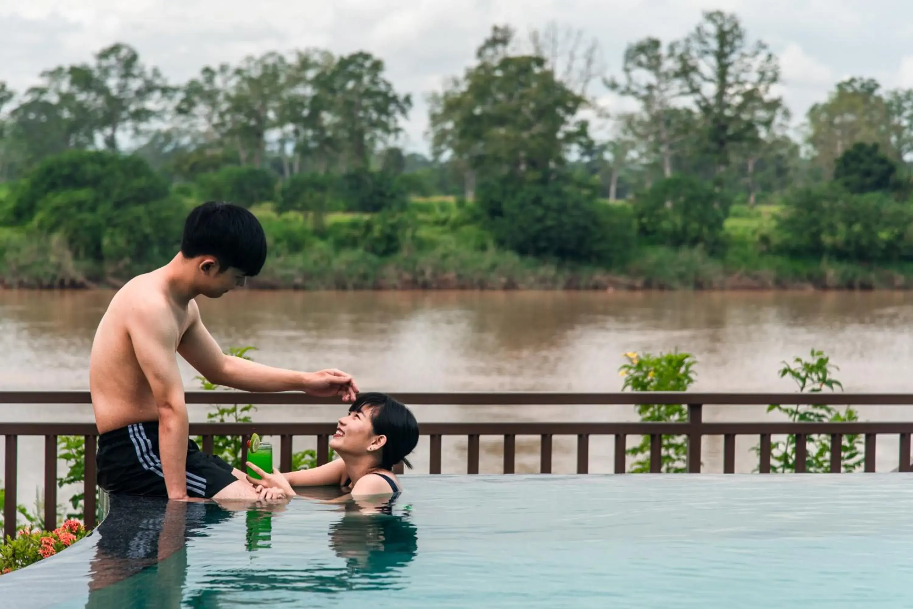 Swimming pool in Bansaeo Garden and Resort