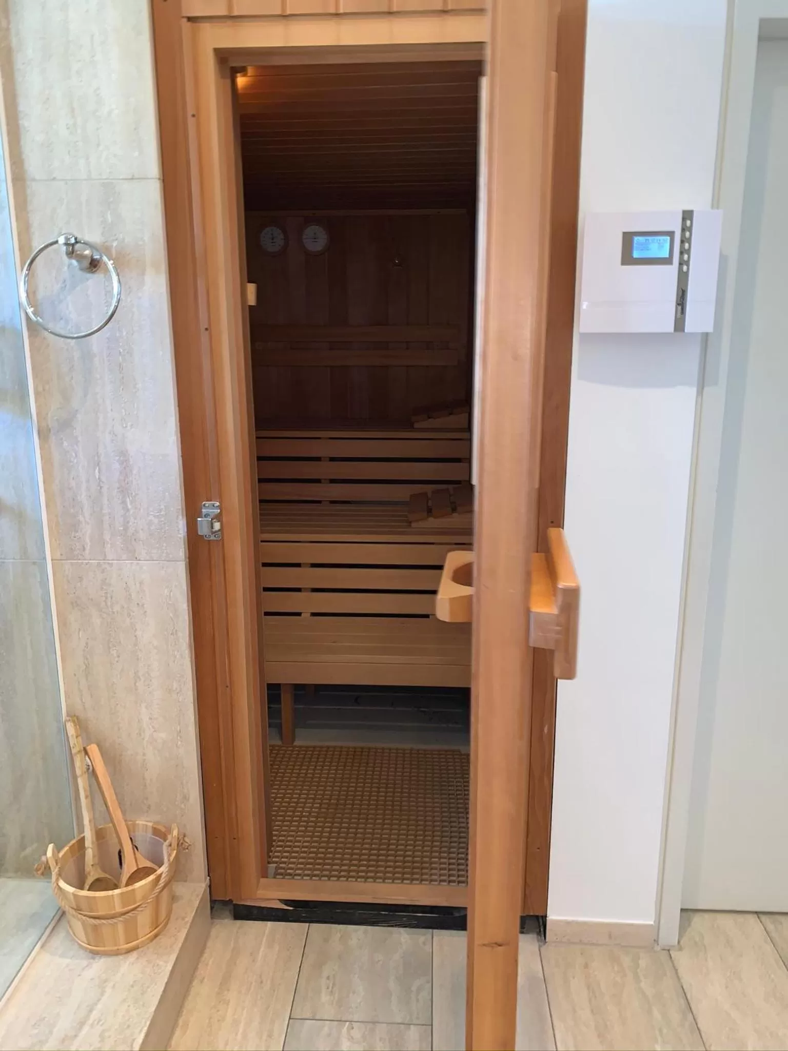 Sauna in Park-Lodge Am Rohrbusch