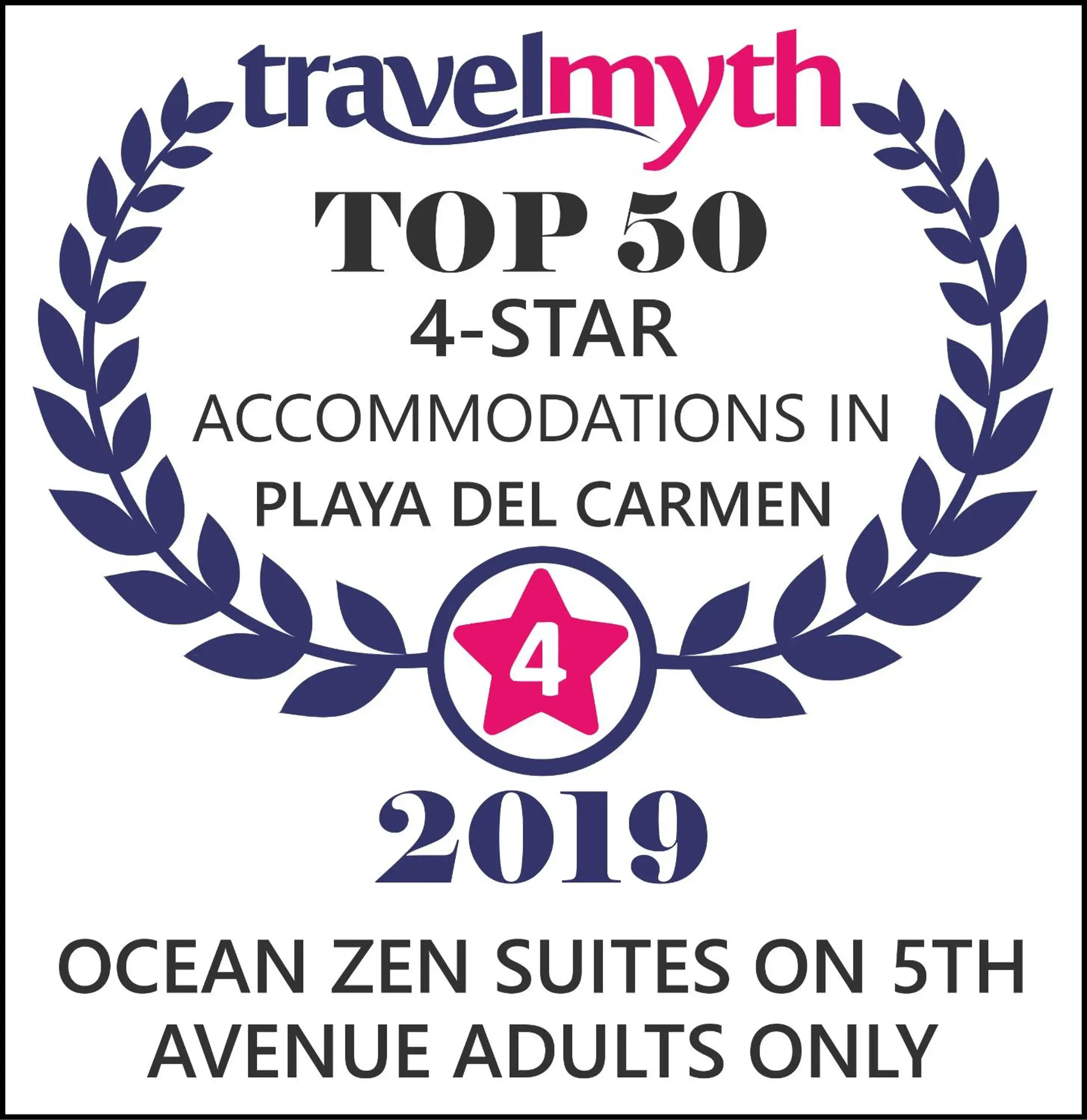 Certificate/Award in Ocean Zen Suites on 5th Avenue - Adults Only