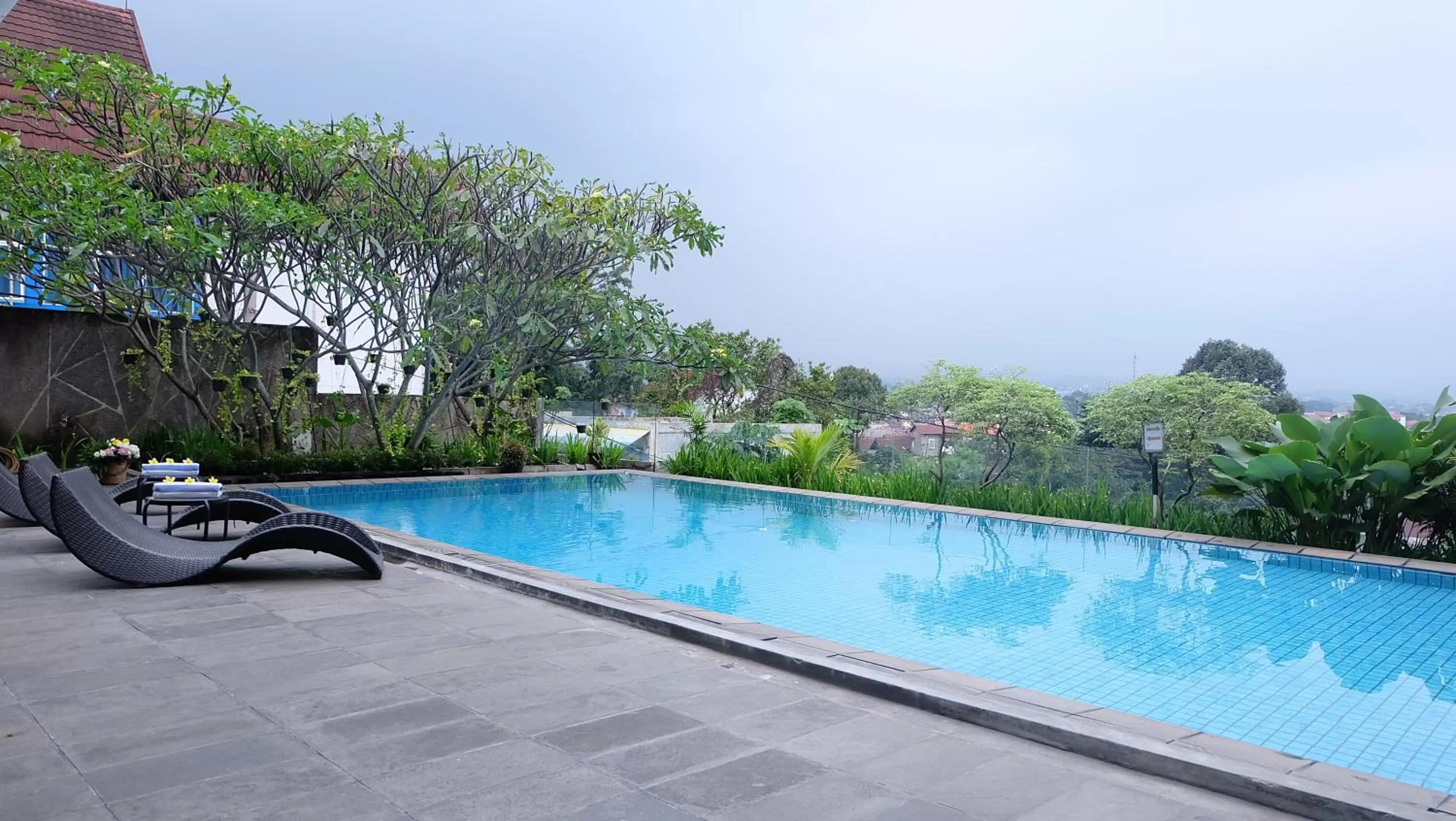 Pool view in Royal Hotel Bogor