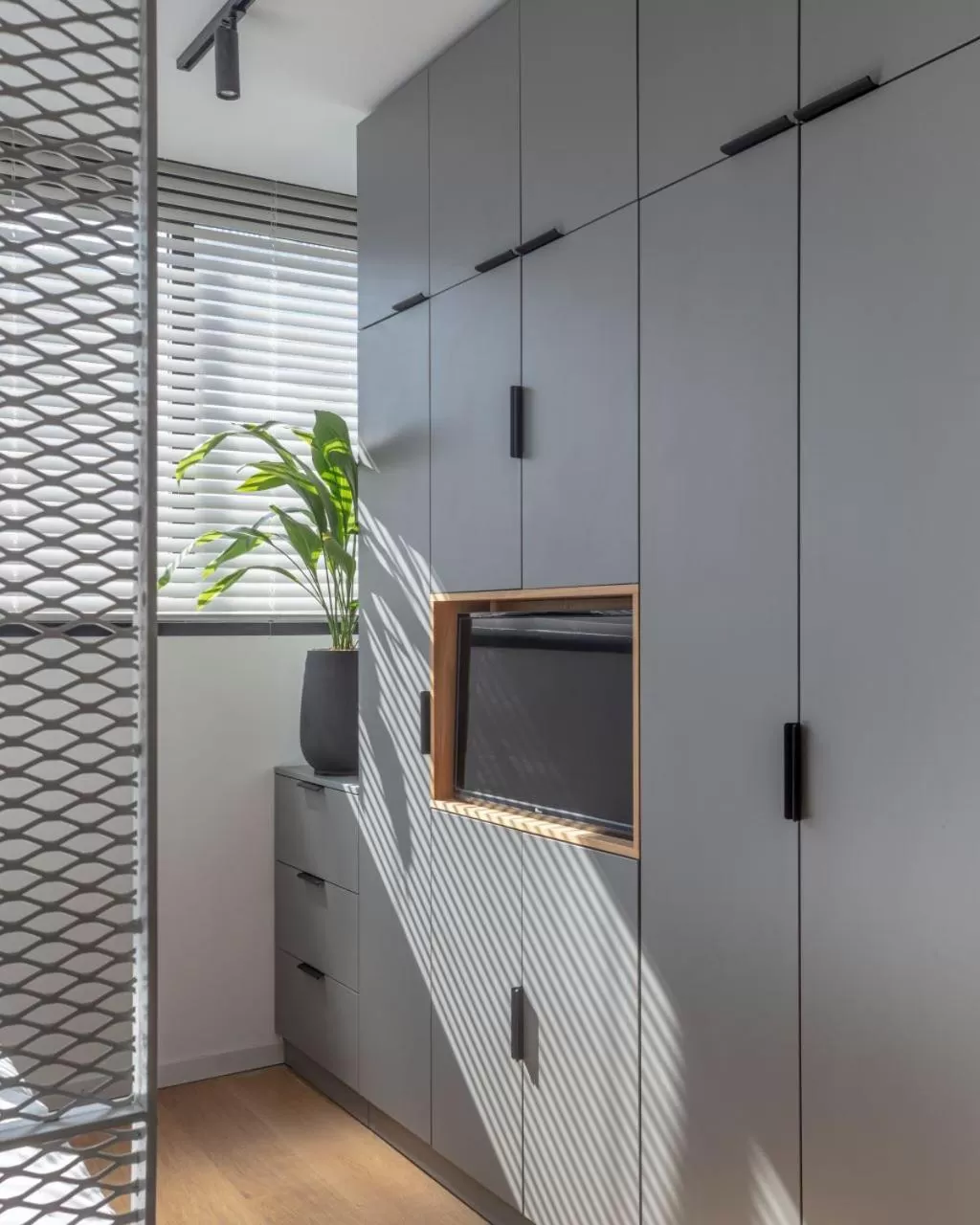 TV and multimedia in DeBlox living - Ben Avigdor Apartments