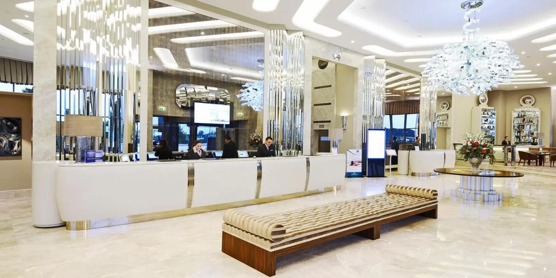 Property building, Lobby/Reception in Crowne Plaza Bursa Convention Center & Thermal Spa, an IHG Hotel