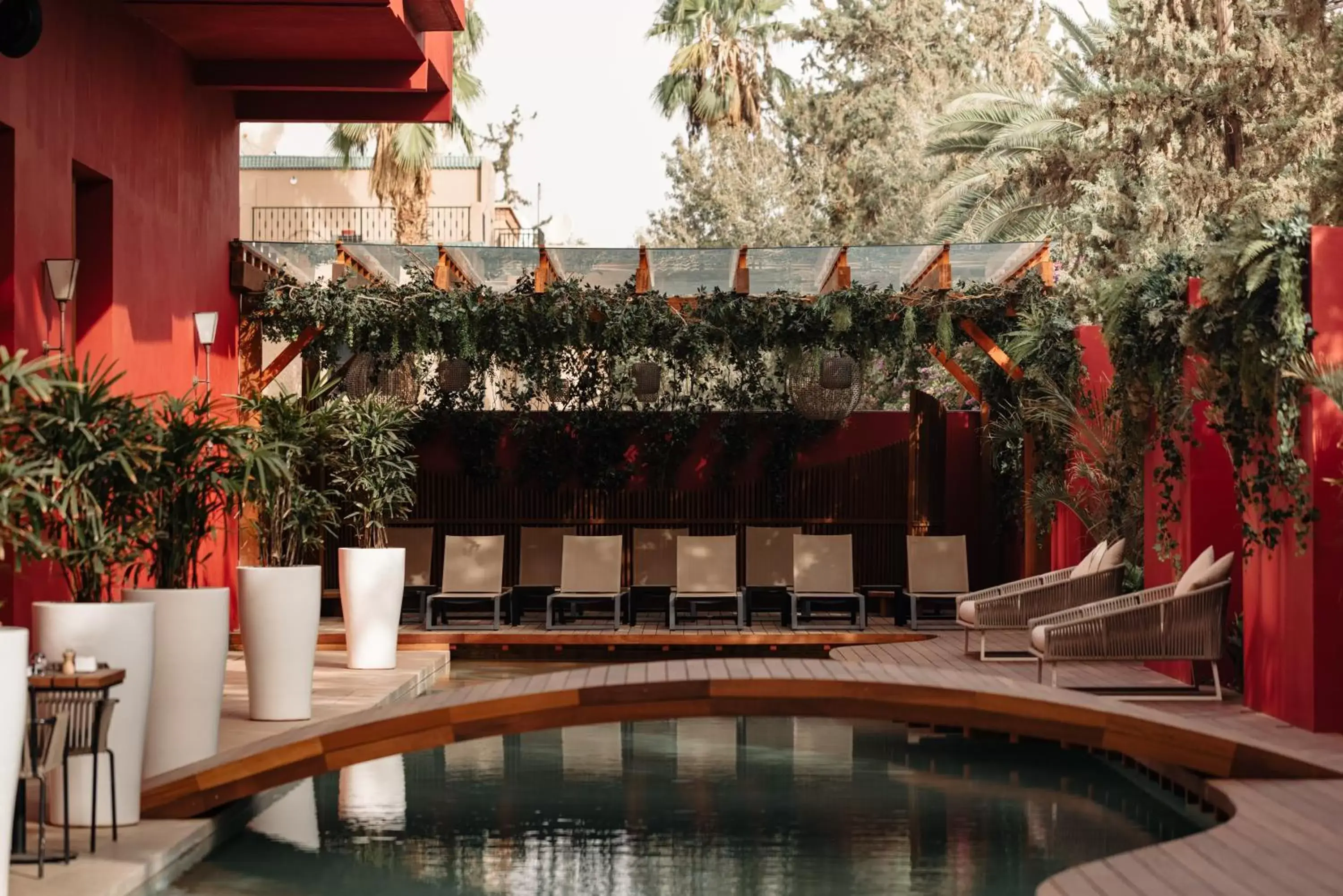 Patio, Swimming Pool in Nobu Hotel Marrakech