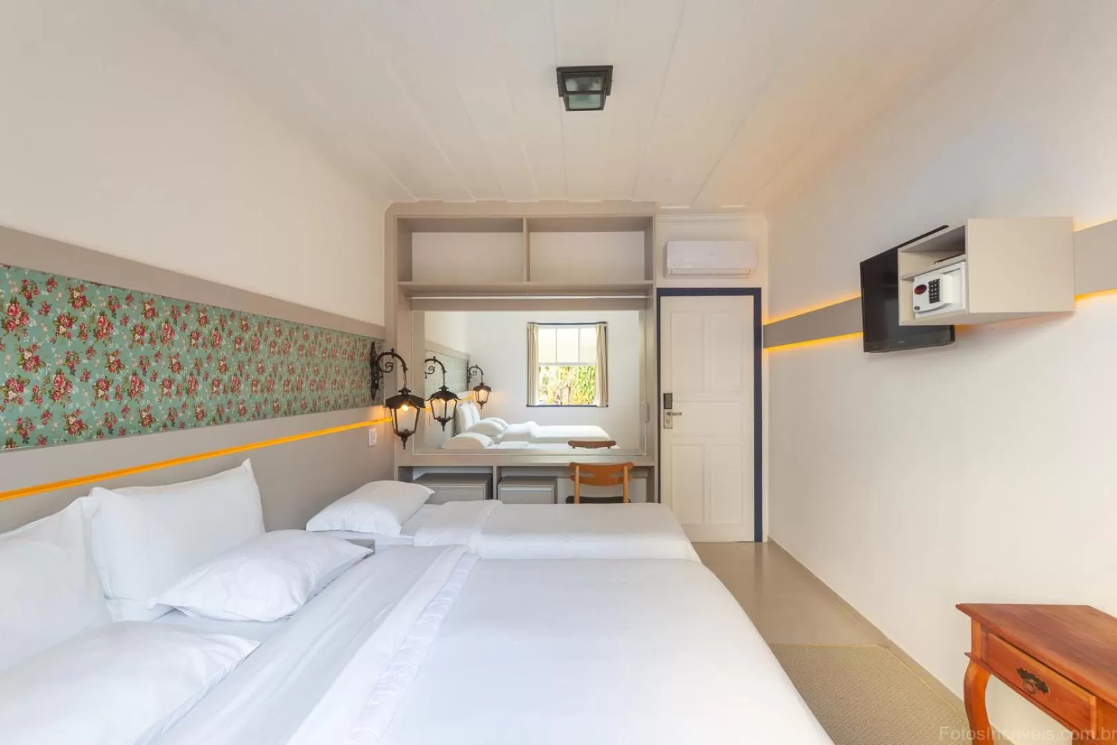 Bed in Pousada Aconchego