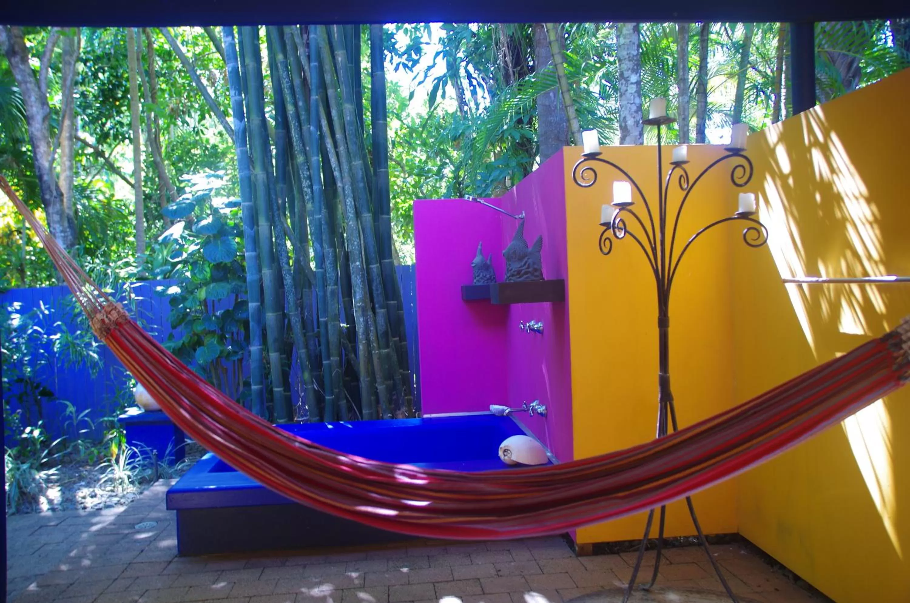 Garden in Pink Flamingo Resort