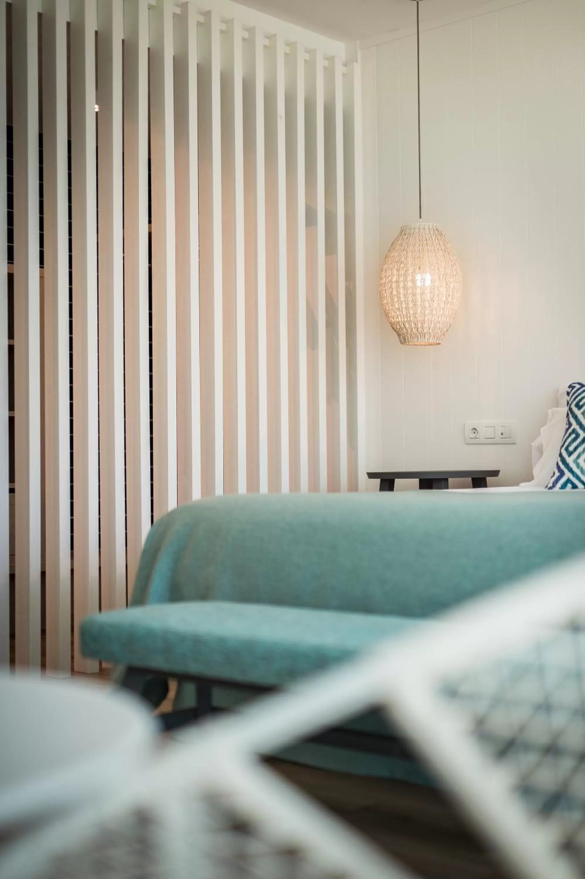 Bed in Blaumar Hotel