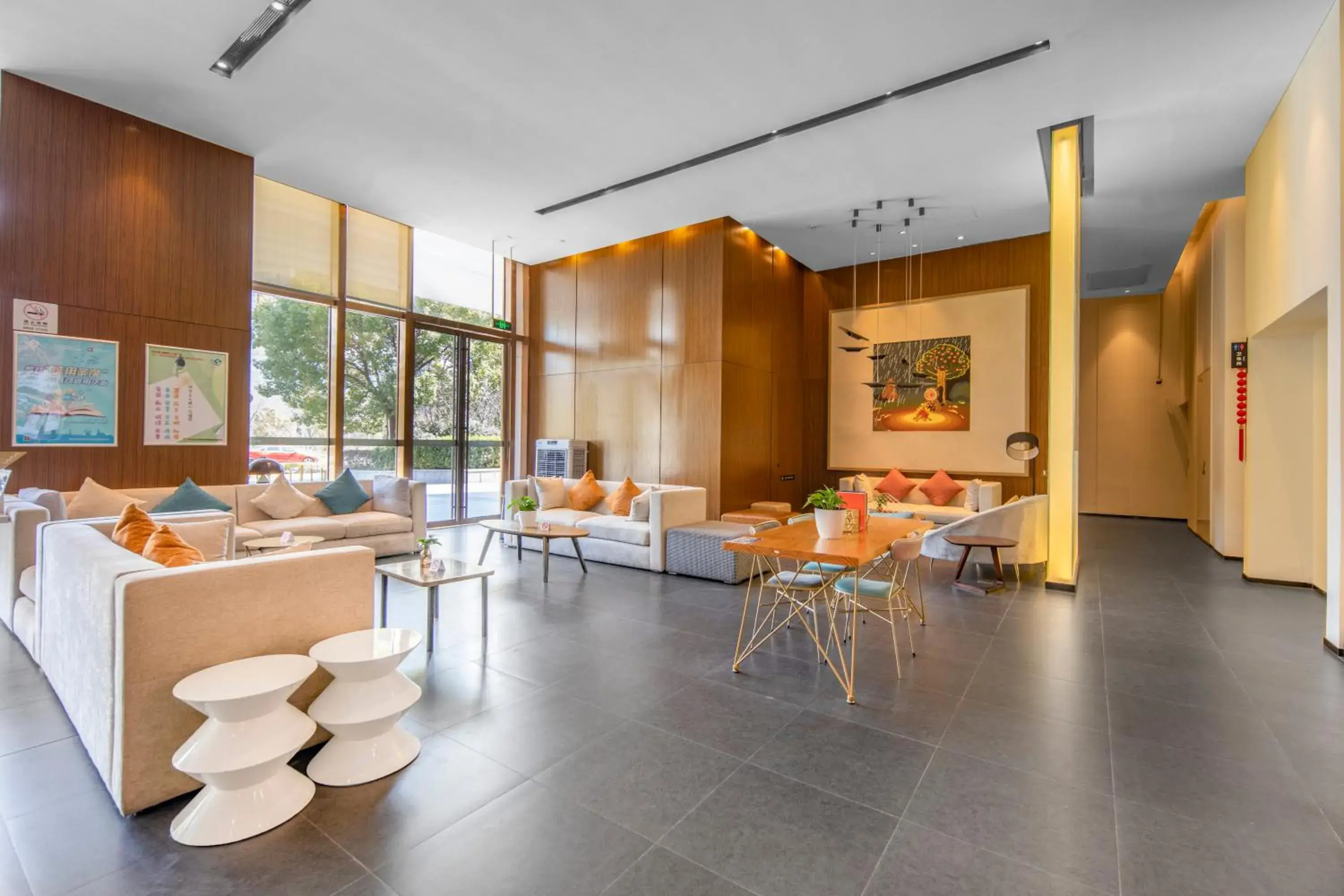 Living room in Minimax Hotel Shanghai Songjiang Living room in Minimax Hotel Shanghai Songjiang