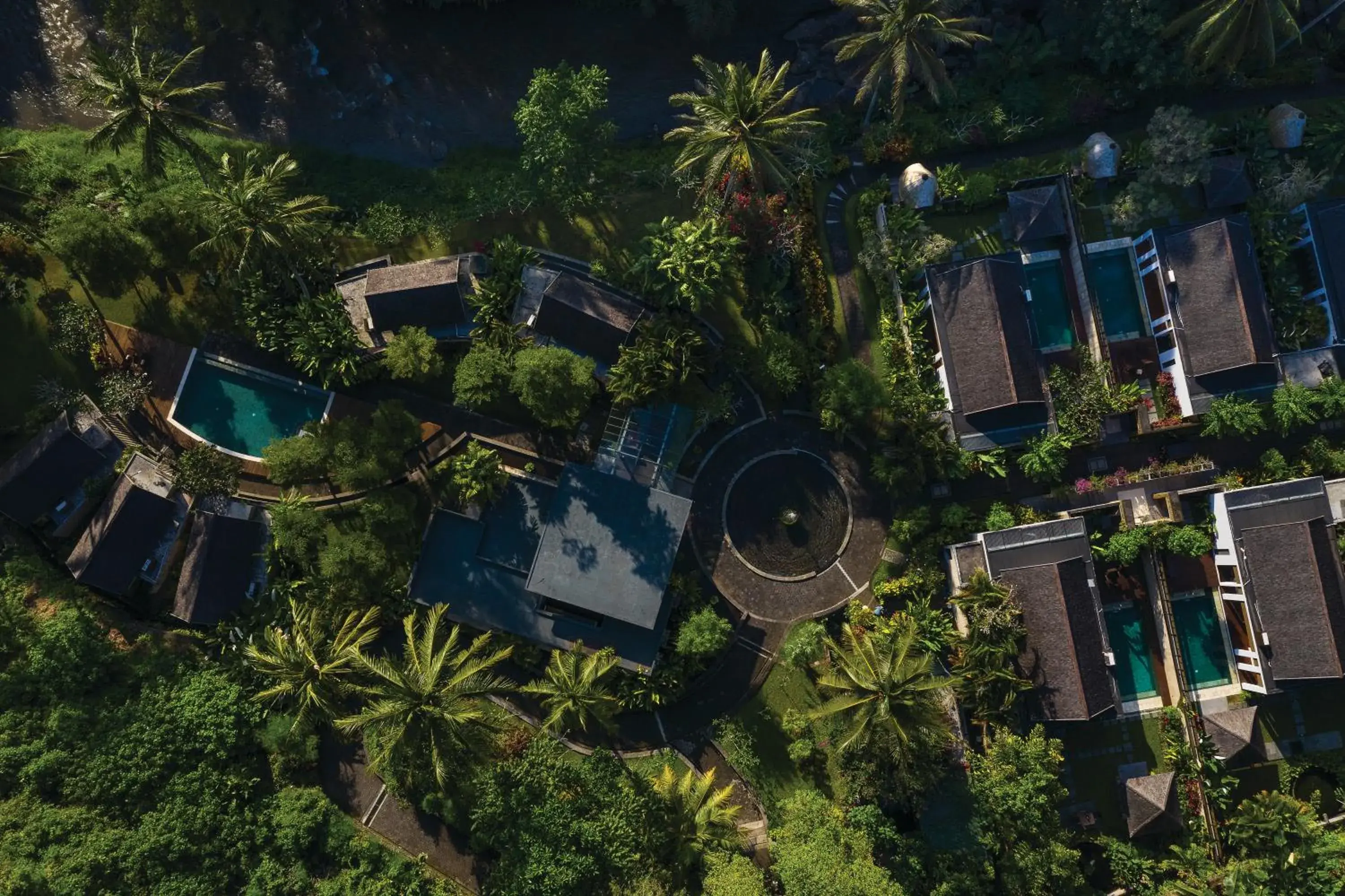 Property building, Bird's-eye View in The Samaya Ubud Villas