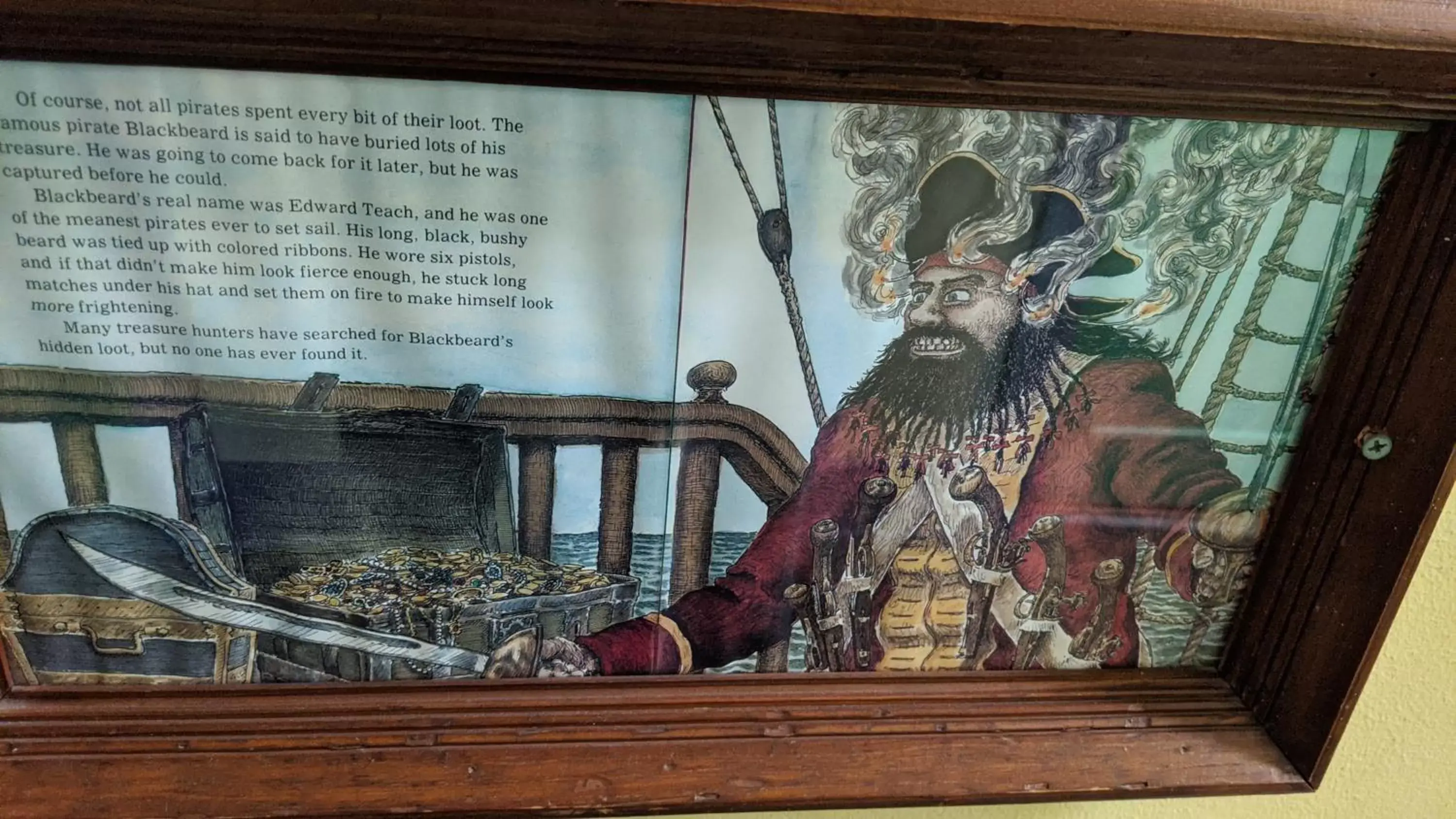 Decorative detail in The Pirate Haus Inn