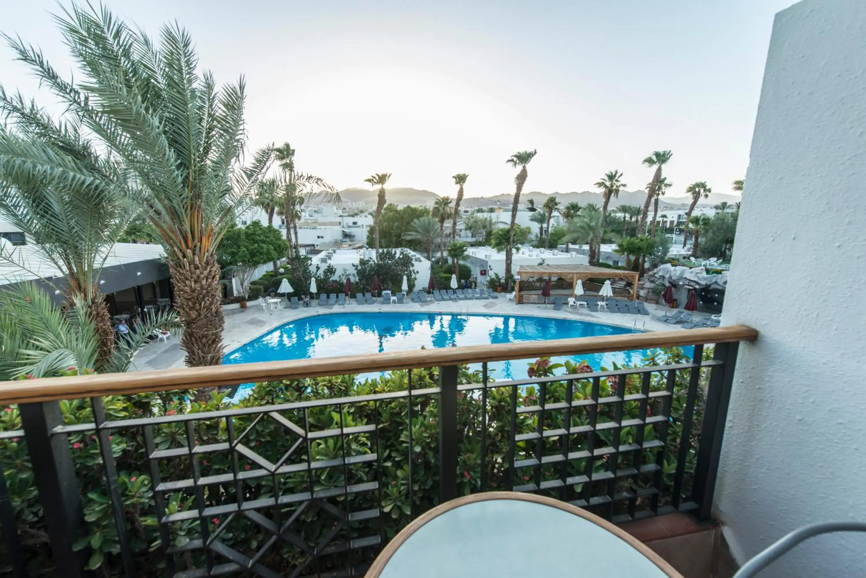 Pool view, Balcony/Terrace in Americana Eilat Hotel
